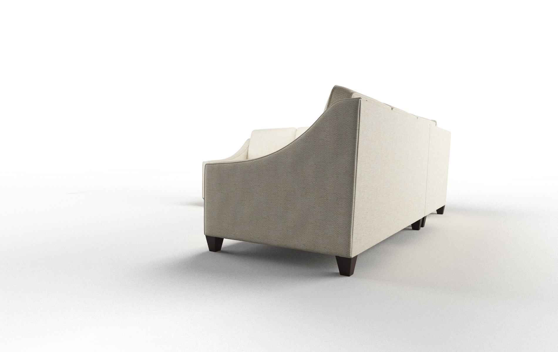 Sanda Catalina Wheat Sectional espresso legs 4