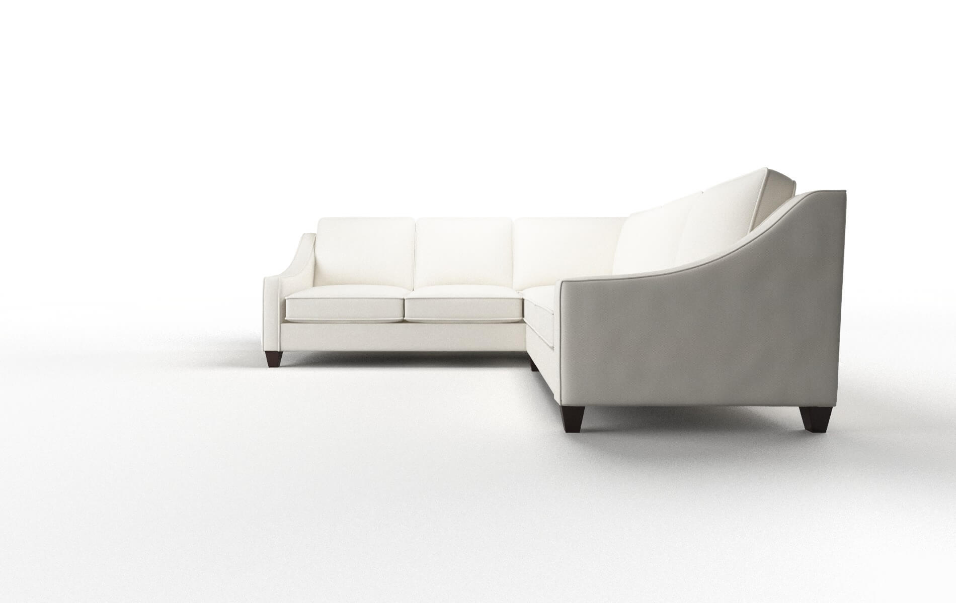 Sanda Chance Bone Sectional espresso legs 5