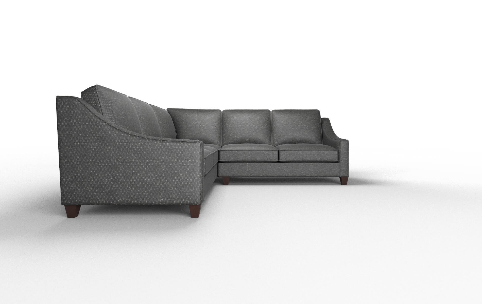 Sanda Chance Denim Sectional espresso legs 2