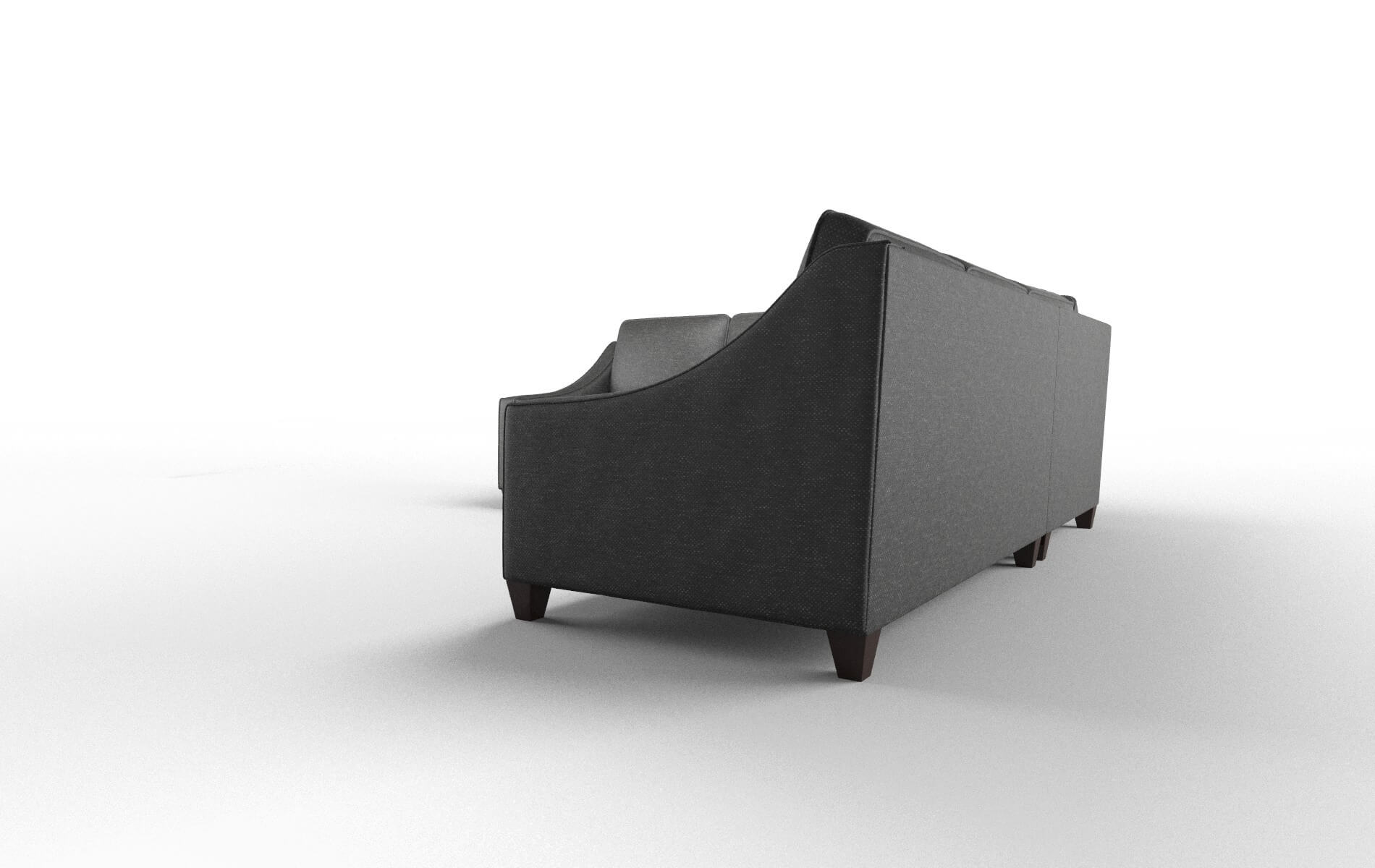 Sanda Chance Denim Sectional espresso legs 4