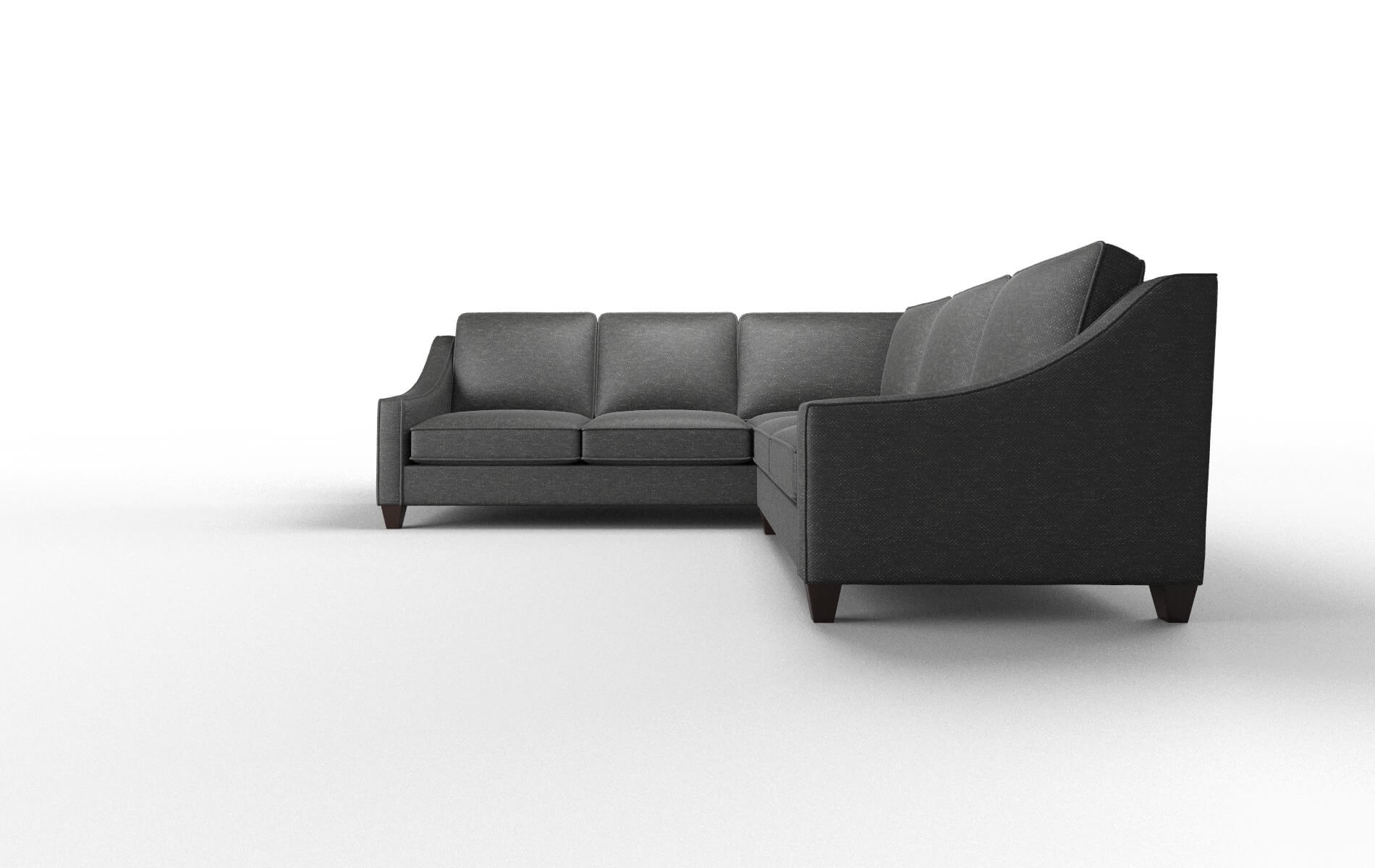 Sanda Chance Denim Sectional espresso legs 5
