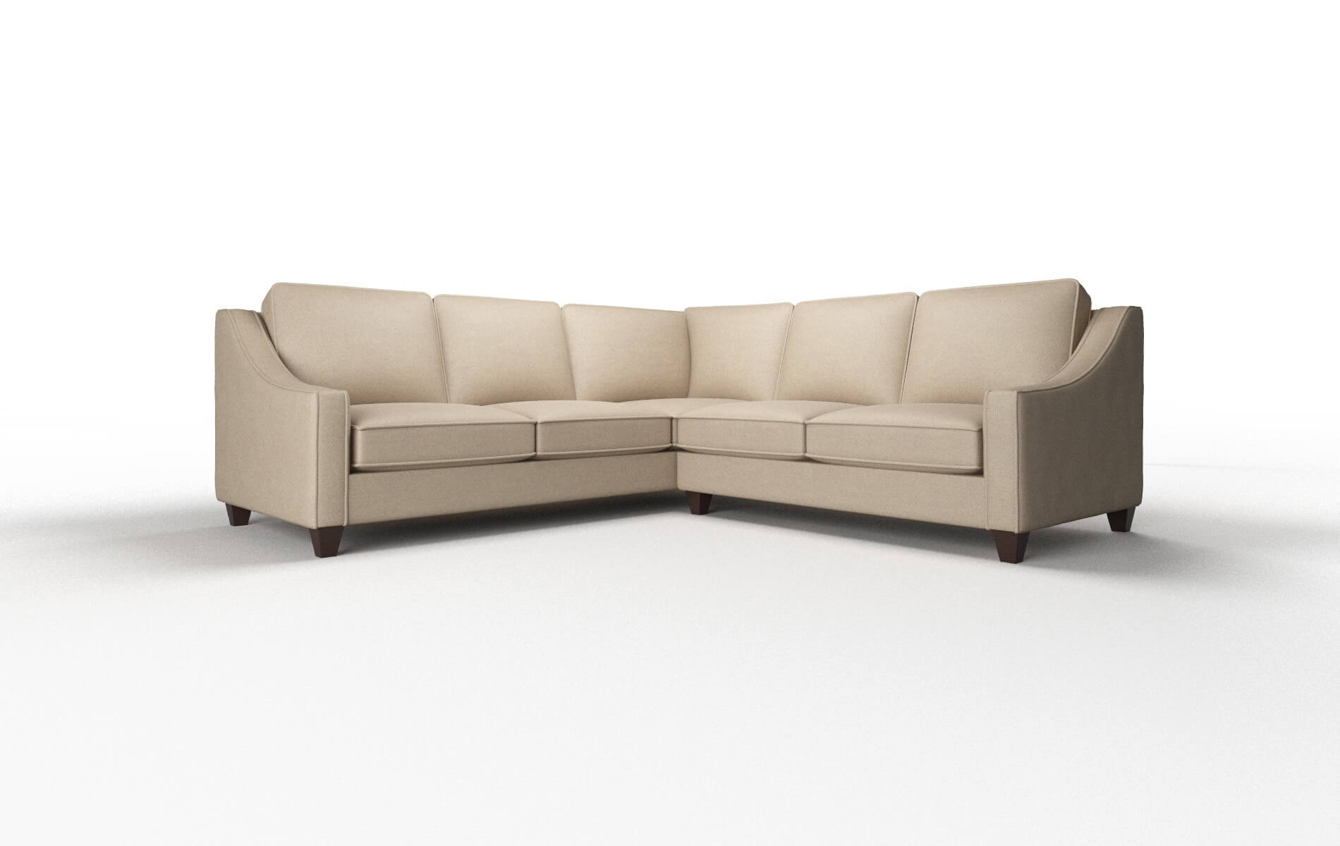 Sanda Chance Platinum Sectional espresso legs 1