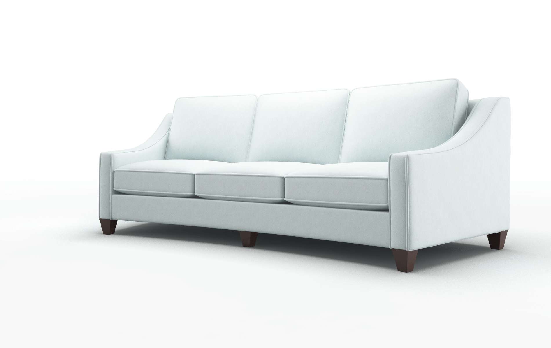 Sanda Clyde Cornflower Sofa espresso legs 4