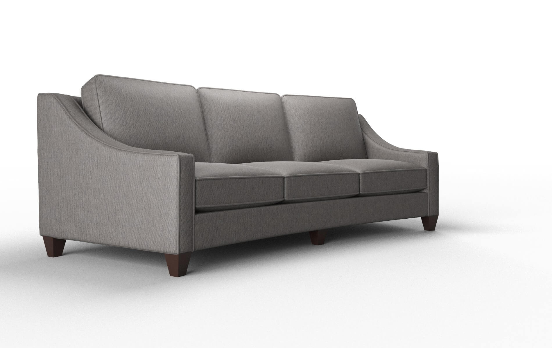 Sanda Cosmo Charcoal Sofa espresso legs 2