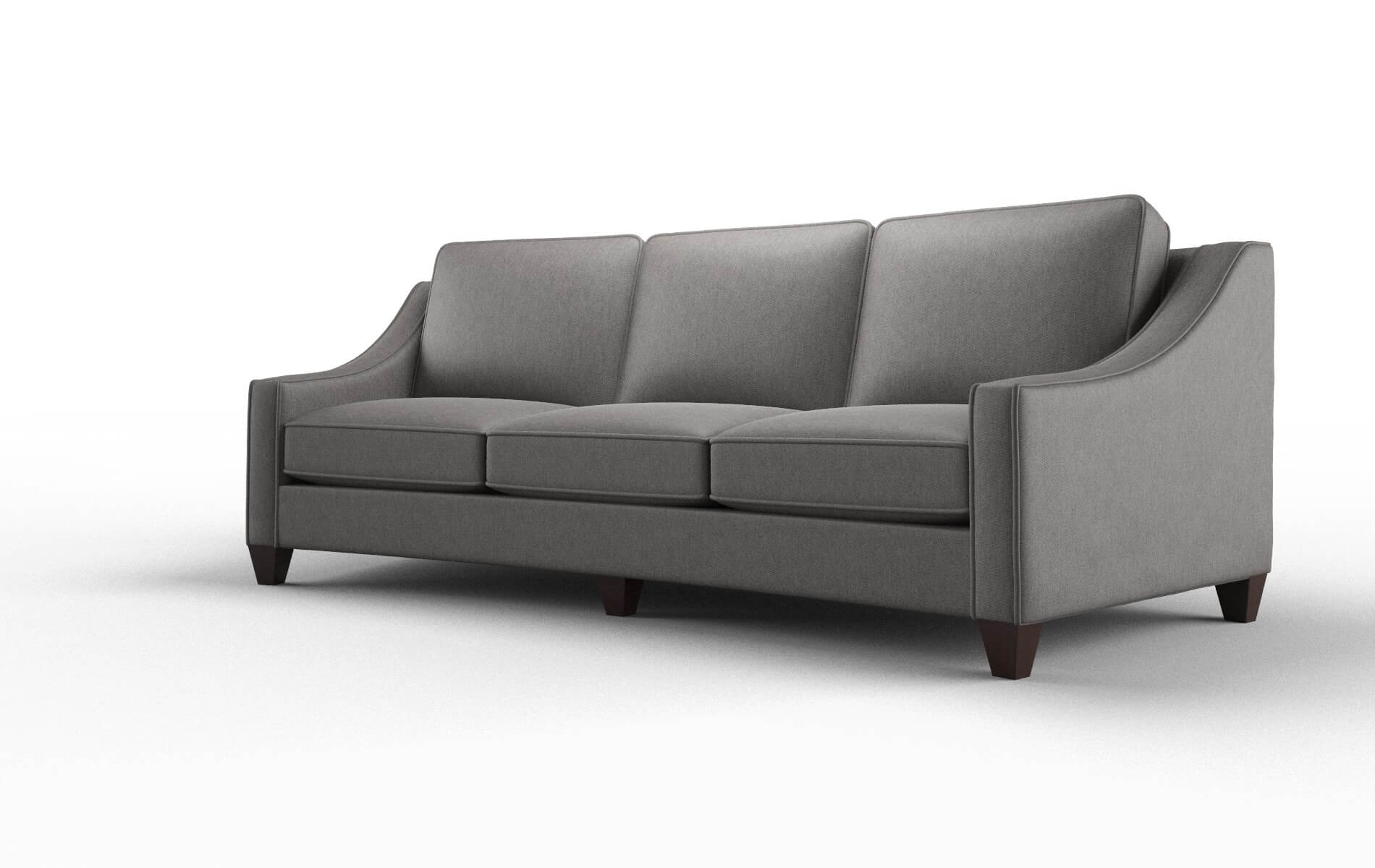 Sanda Cosmo Charcoal Sofa espresso legs 4