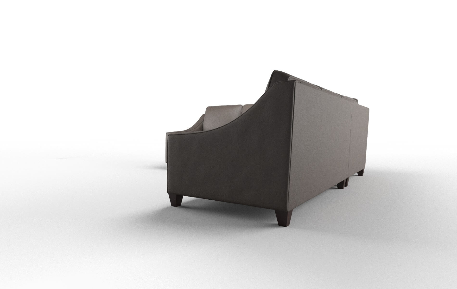 Sanda Cosmo Chocolate Sectional espresso legs 4