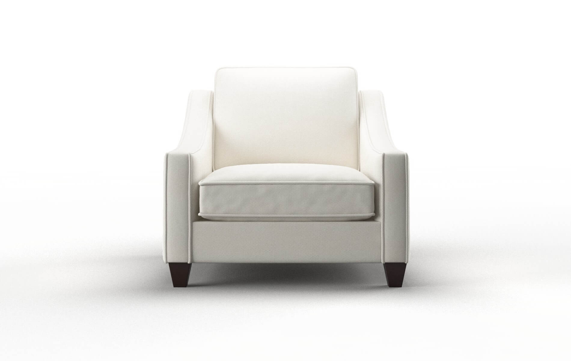Sanda Cosmo ivory Chair Espresso Legs  1