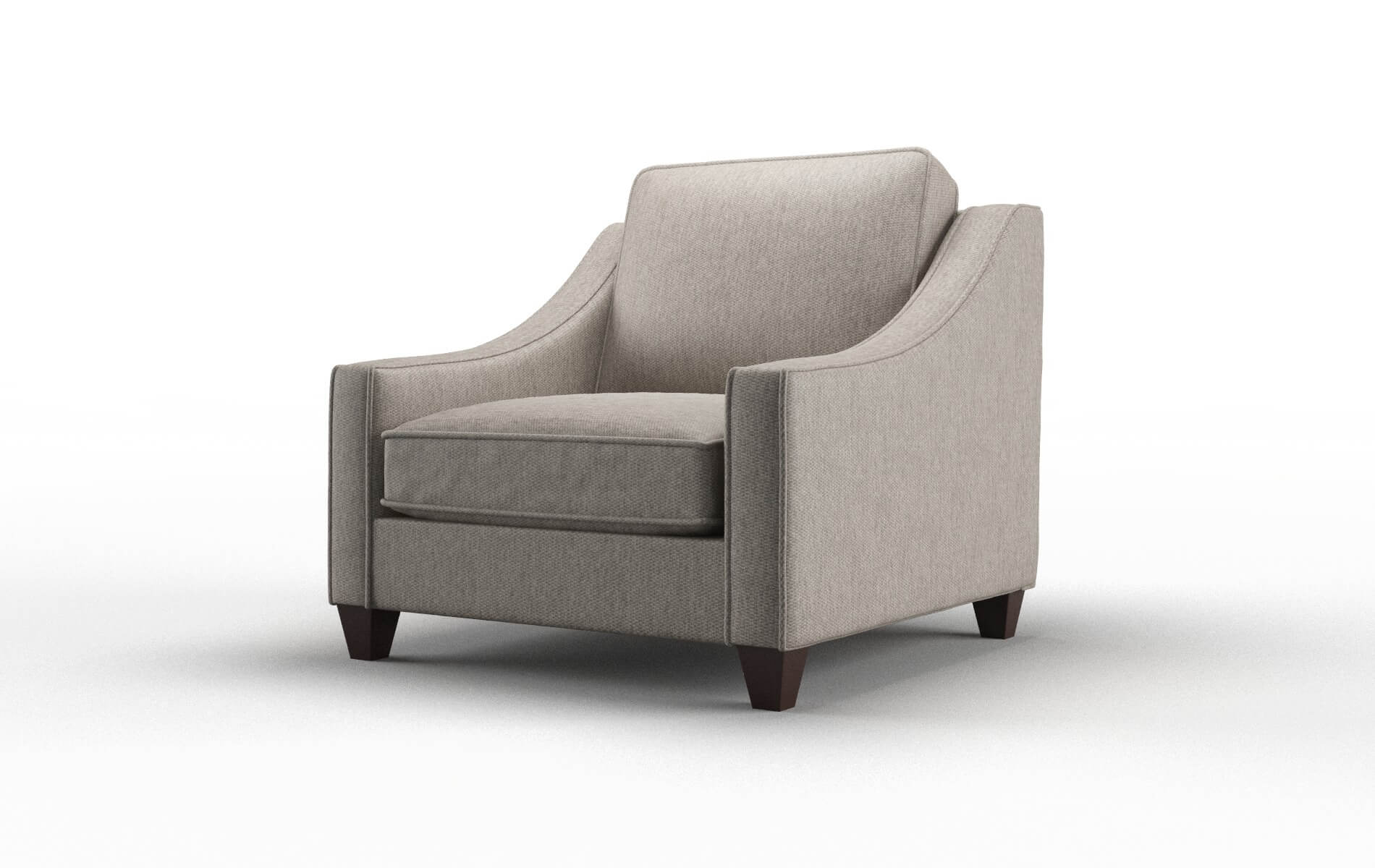 Sanda Cosmo Taupe Chair espresso legs 4