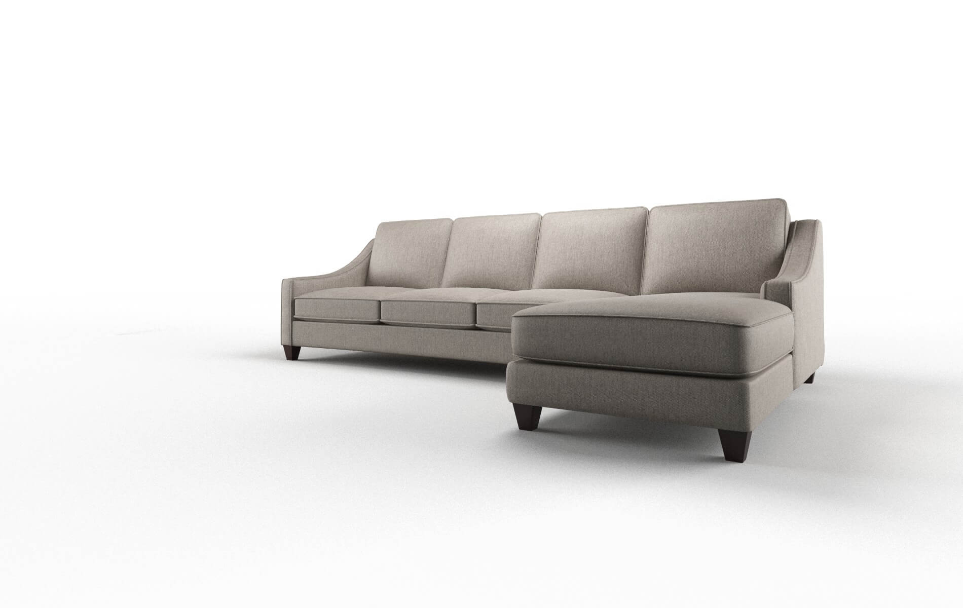 Sanda Cosmo Taupe Panel espresso legs 4