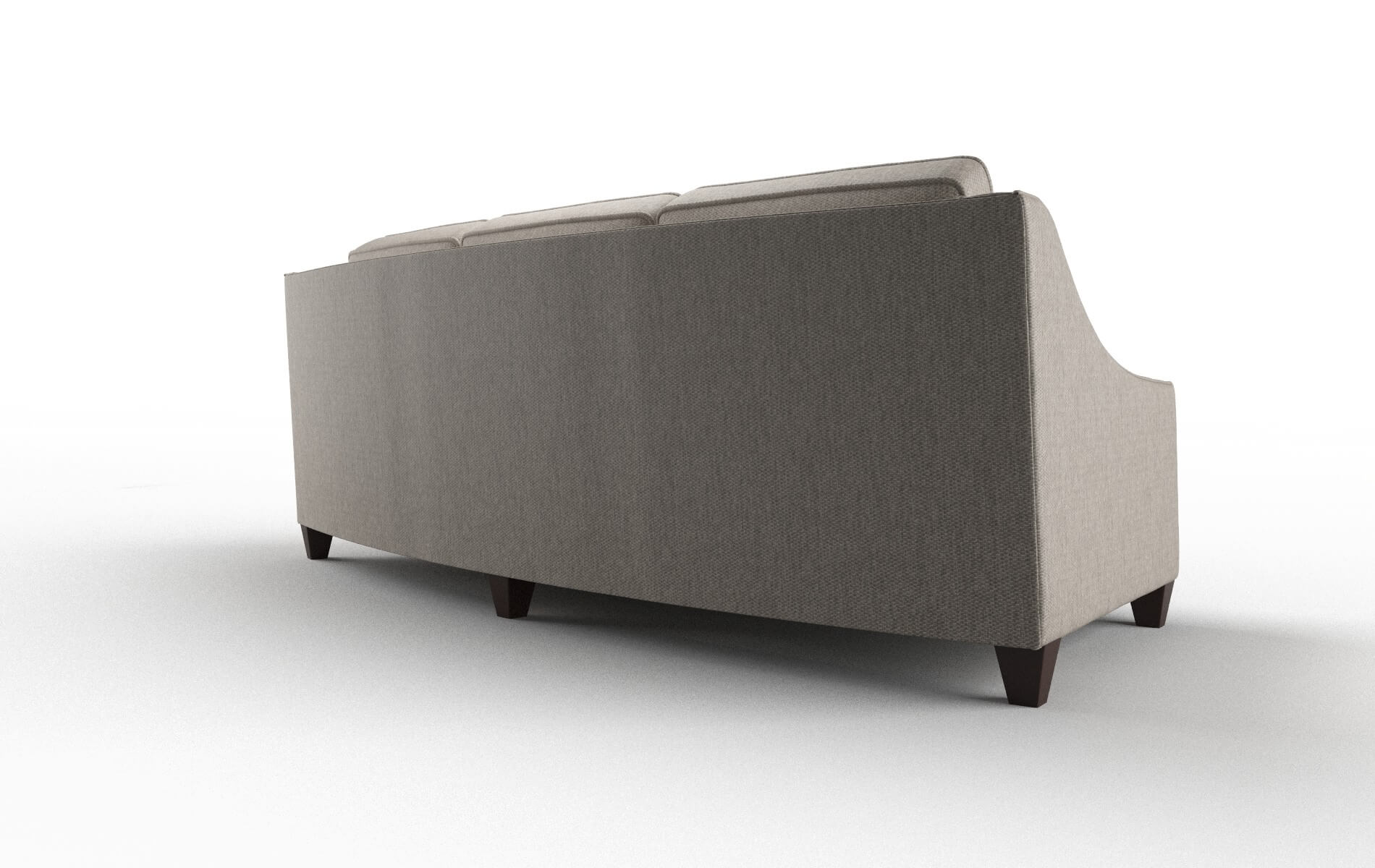 Sanda Cosmo Taupe Sofa espresso legs 5