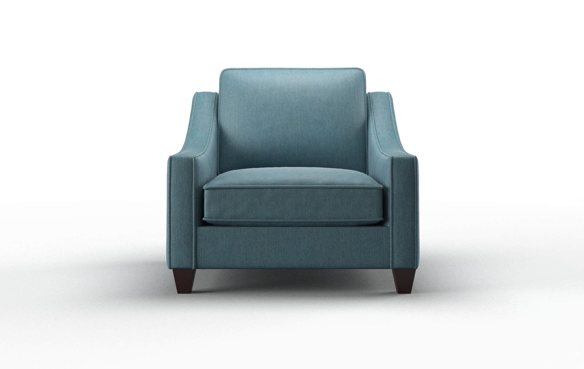 Sanda Cosmo Teal Chair espresso legs 1