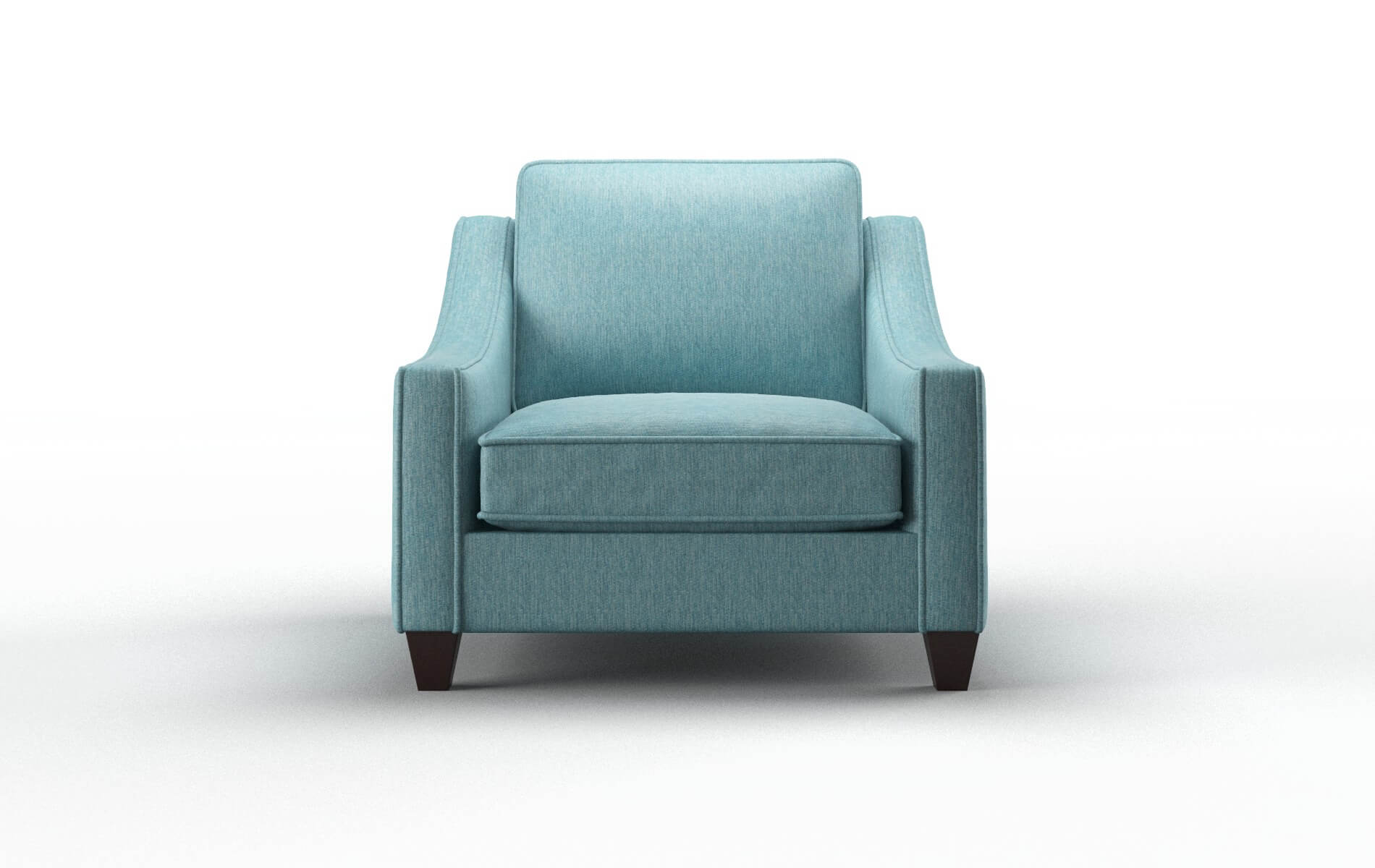 Sanda Cosmo Turquoise chair espresso legs