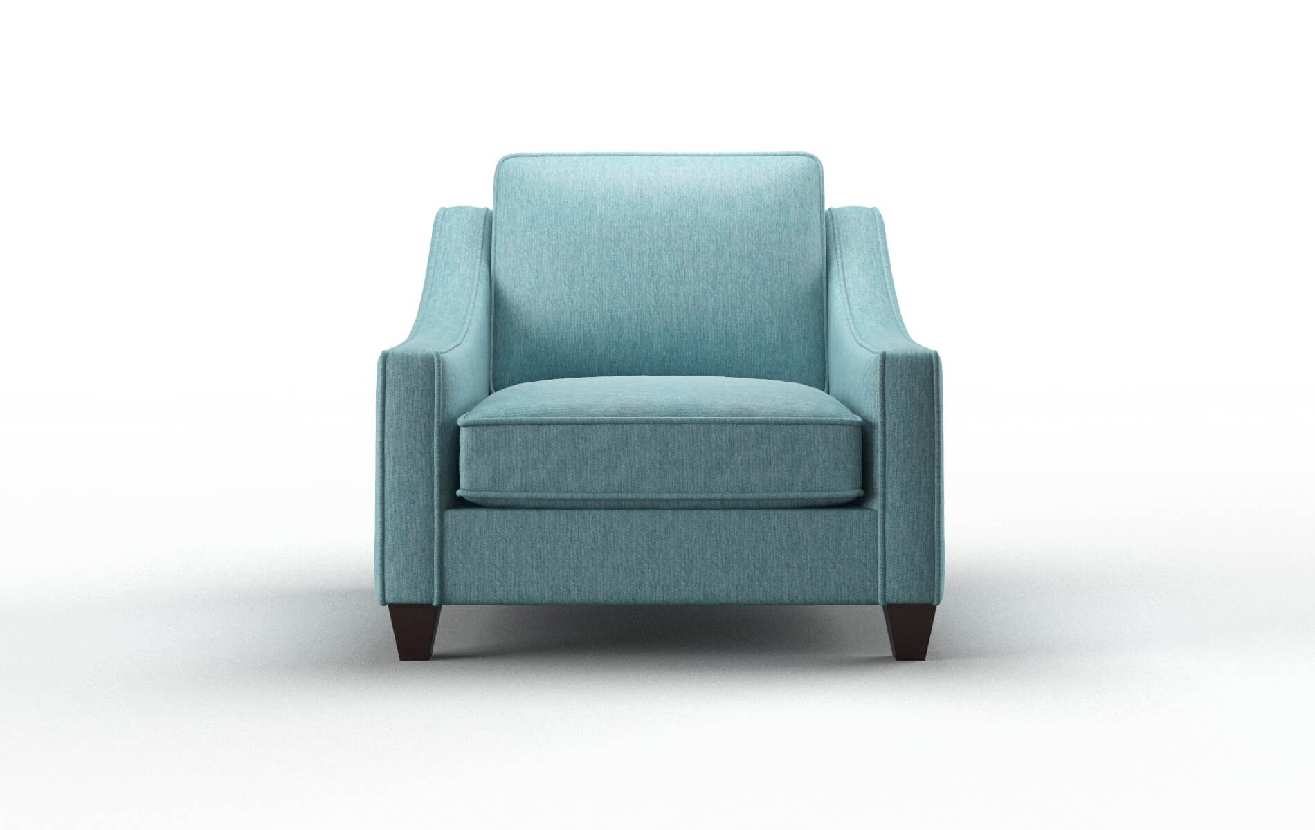 Sanda Cosmo Turquoise Chair espresso legs 1