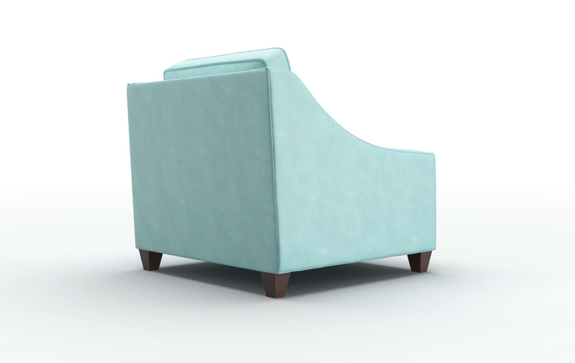 Sanda Curious Turquoise Chair espresso legs 5