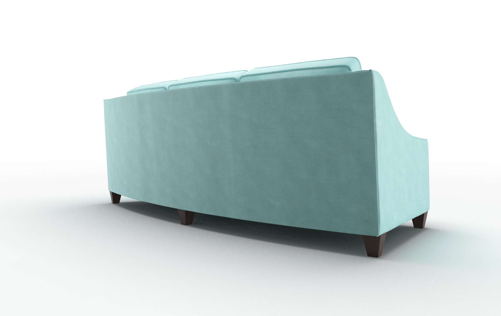 Sanda Curious Turquoise Sofa espresso legs 5