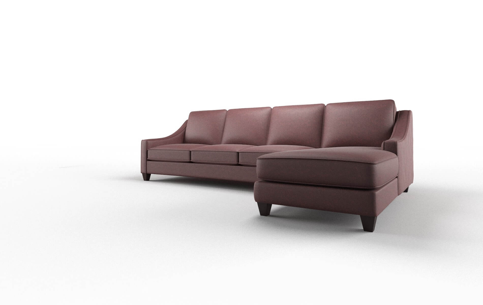 Sanda Derby Berry Panel espresso legs 4