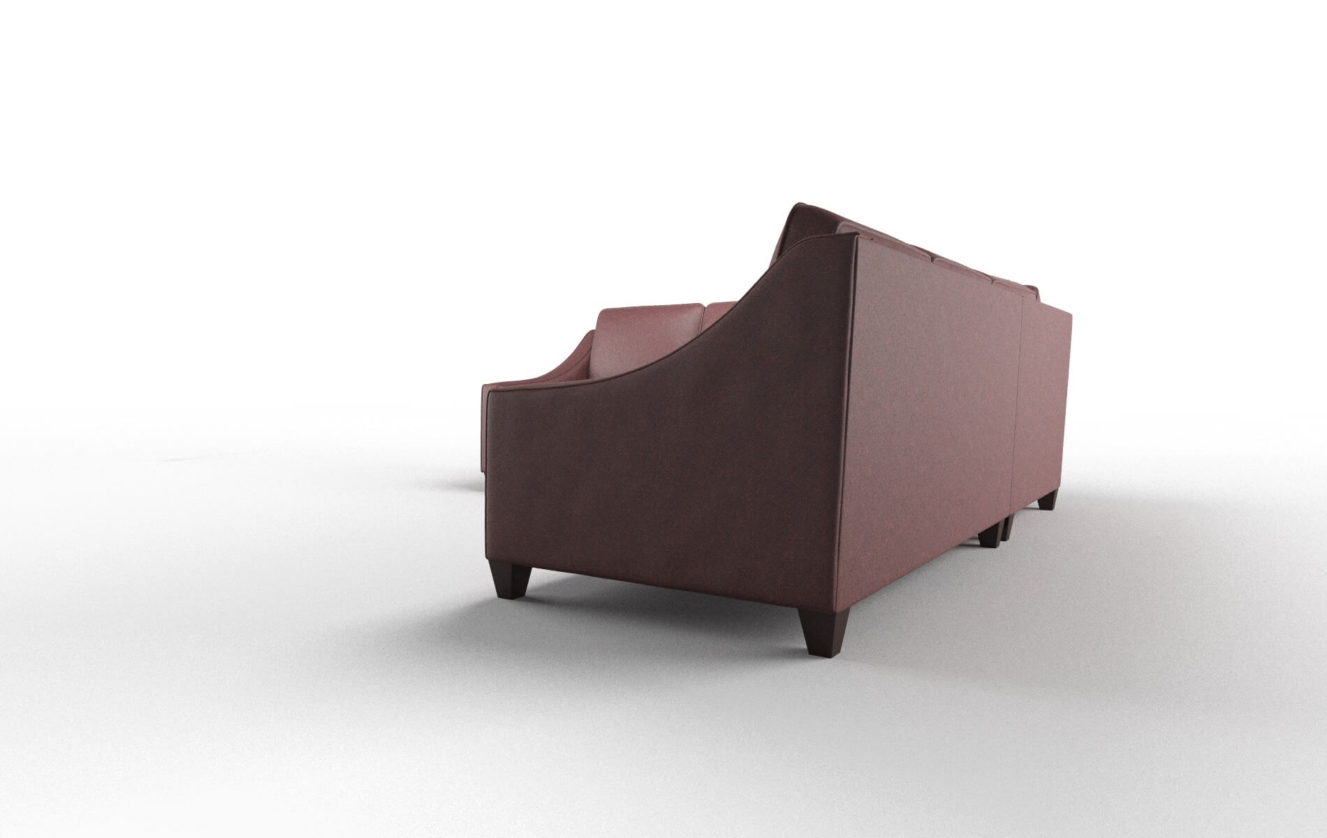 Sanda Derby Berry Sectional espresso legs 4