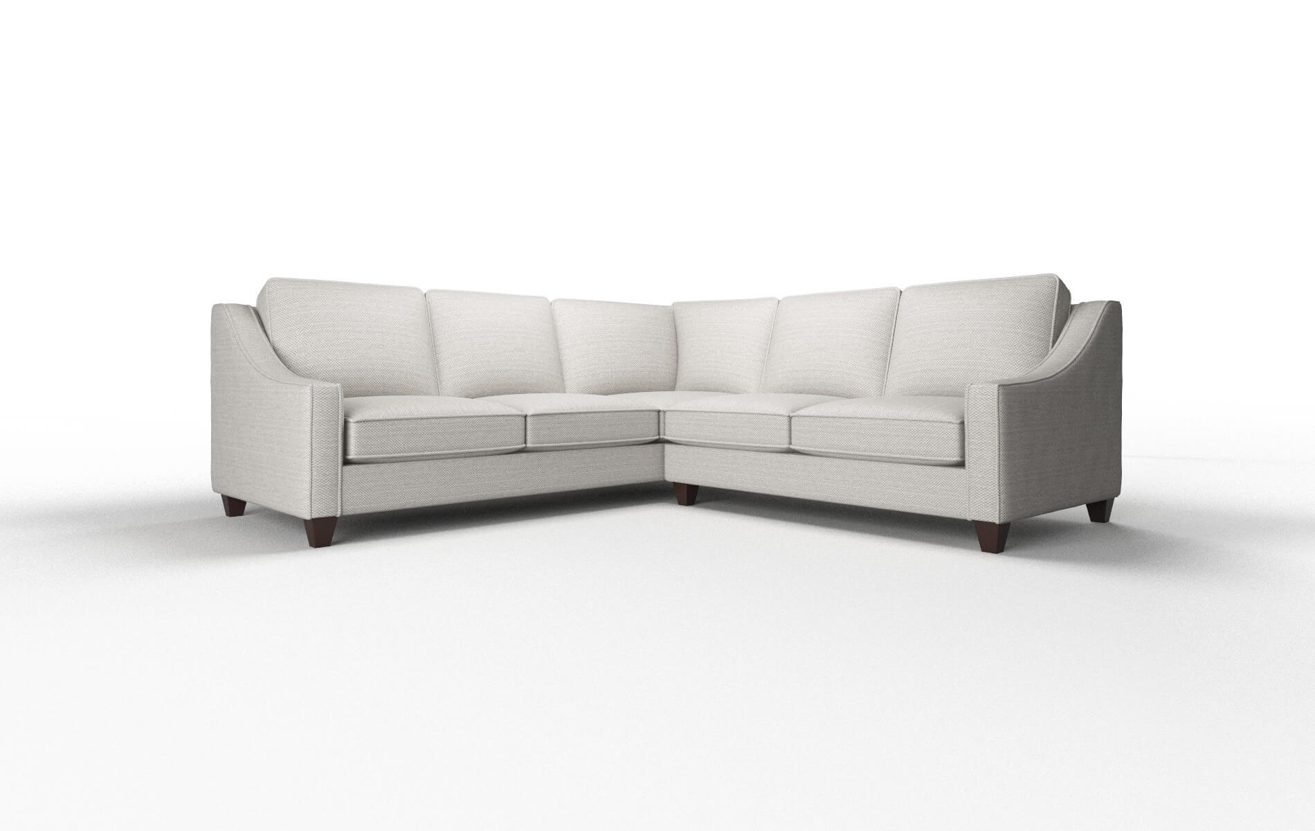 Sanda Derby Grey Sectional espresso legs 1