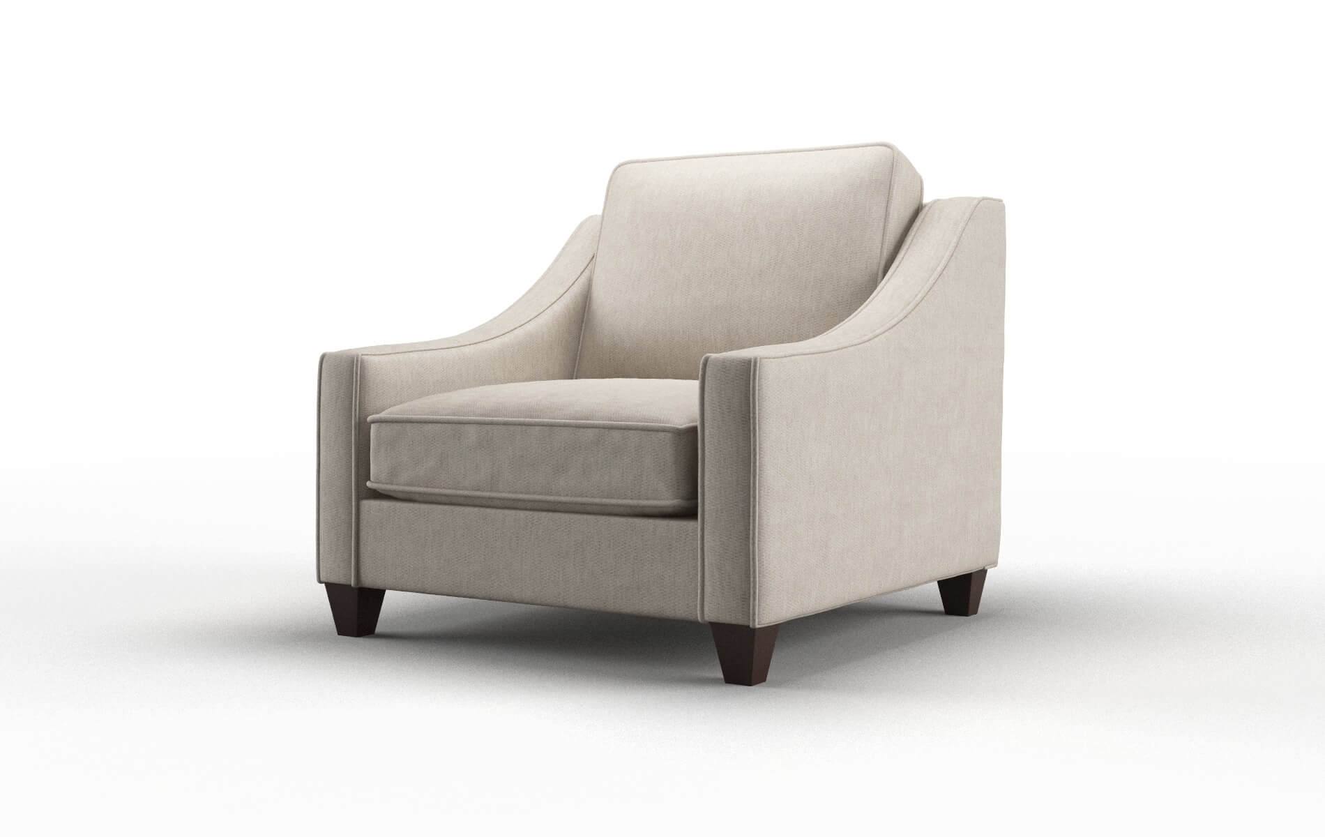 Sanda Derby Linen Chair espresso legs 4
