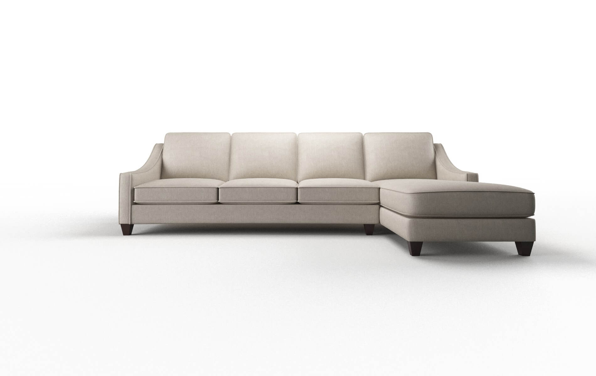 Sanda Derby Linen Panel espresso legs 1