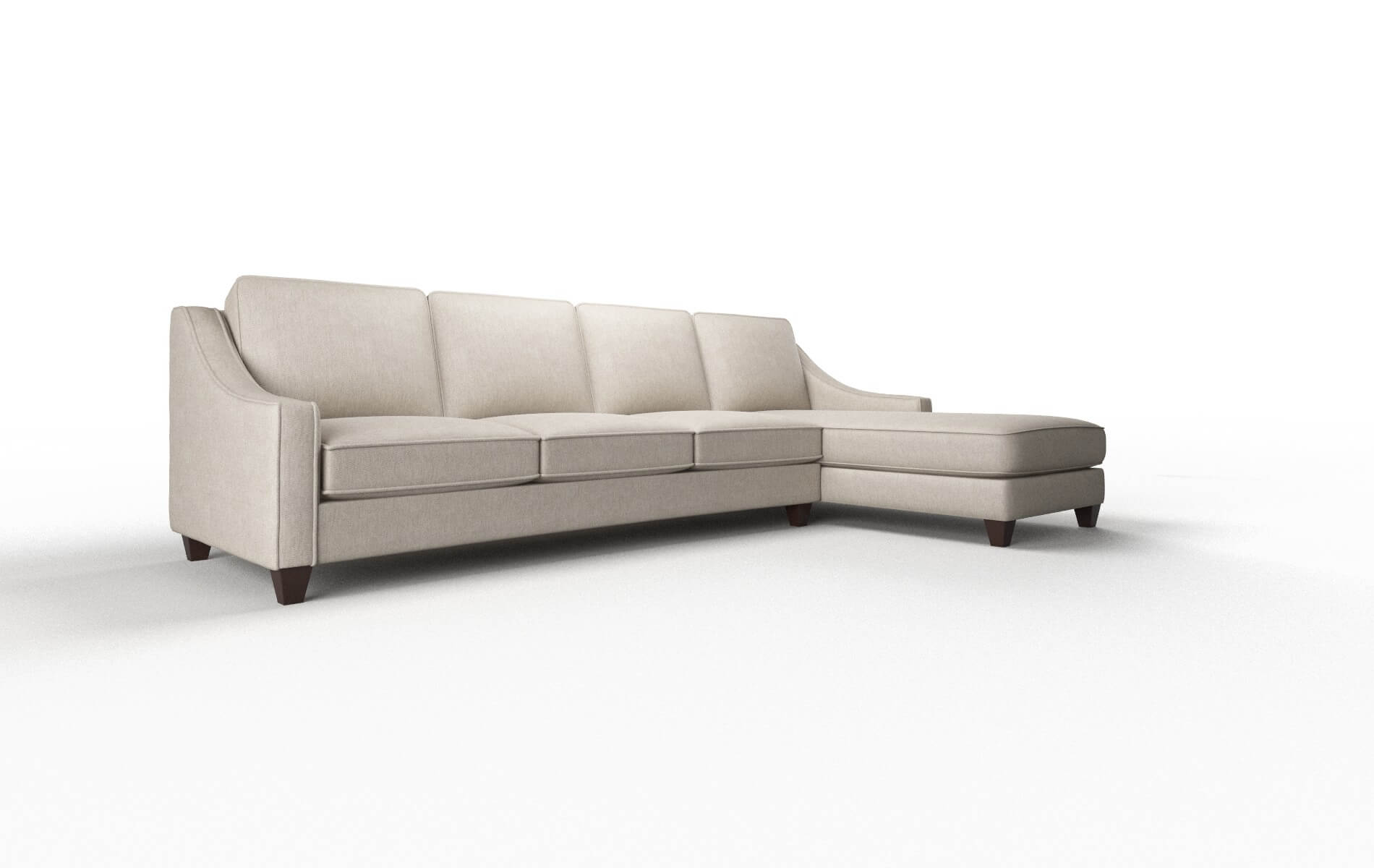 Sanda Derby Linen Panel espresso legs 2