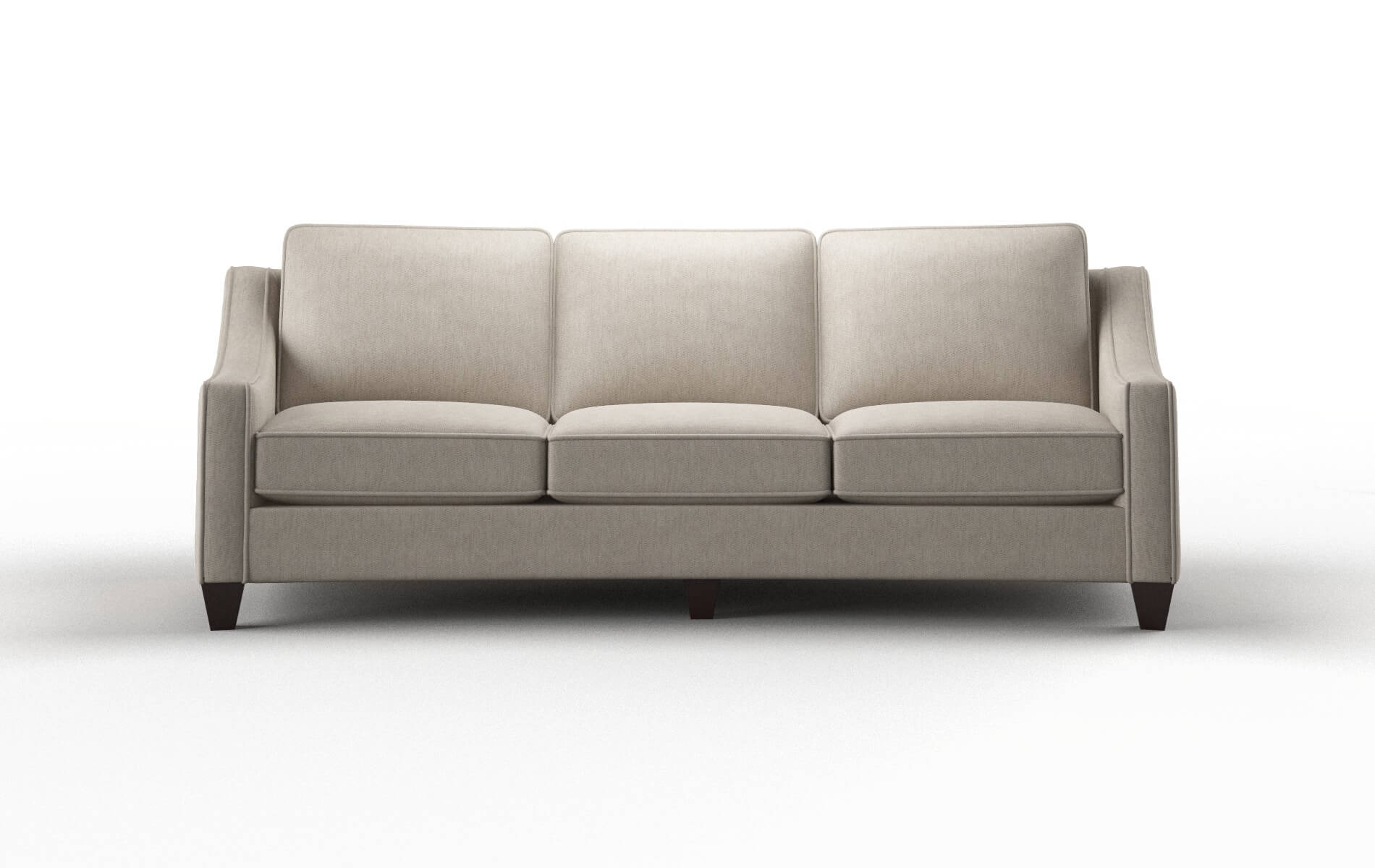 Sanda Derby Linen Sofa espresso legs 1