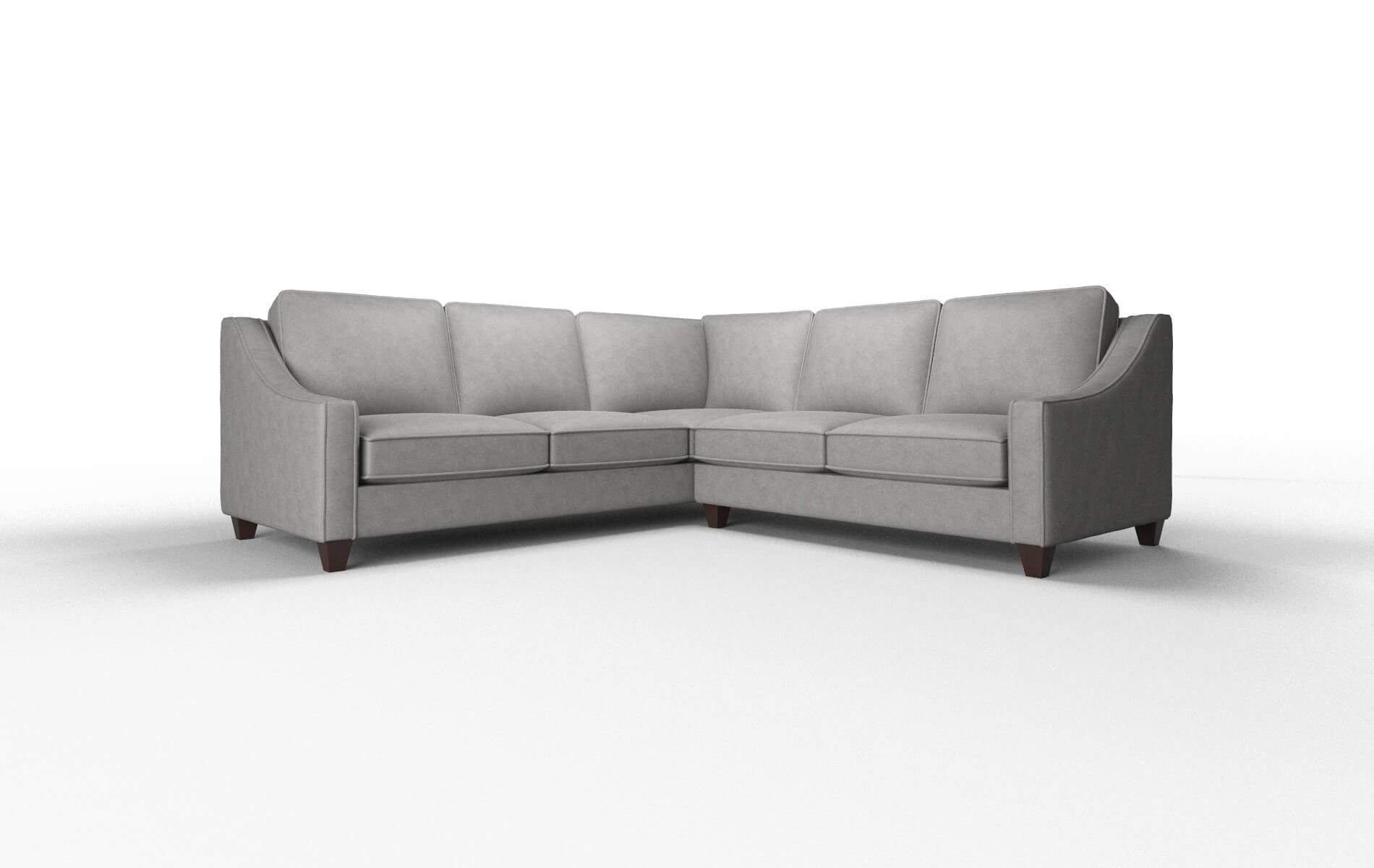 Sanda Dream_d Charcoal Sectional espresso legs 1