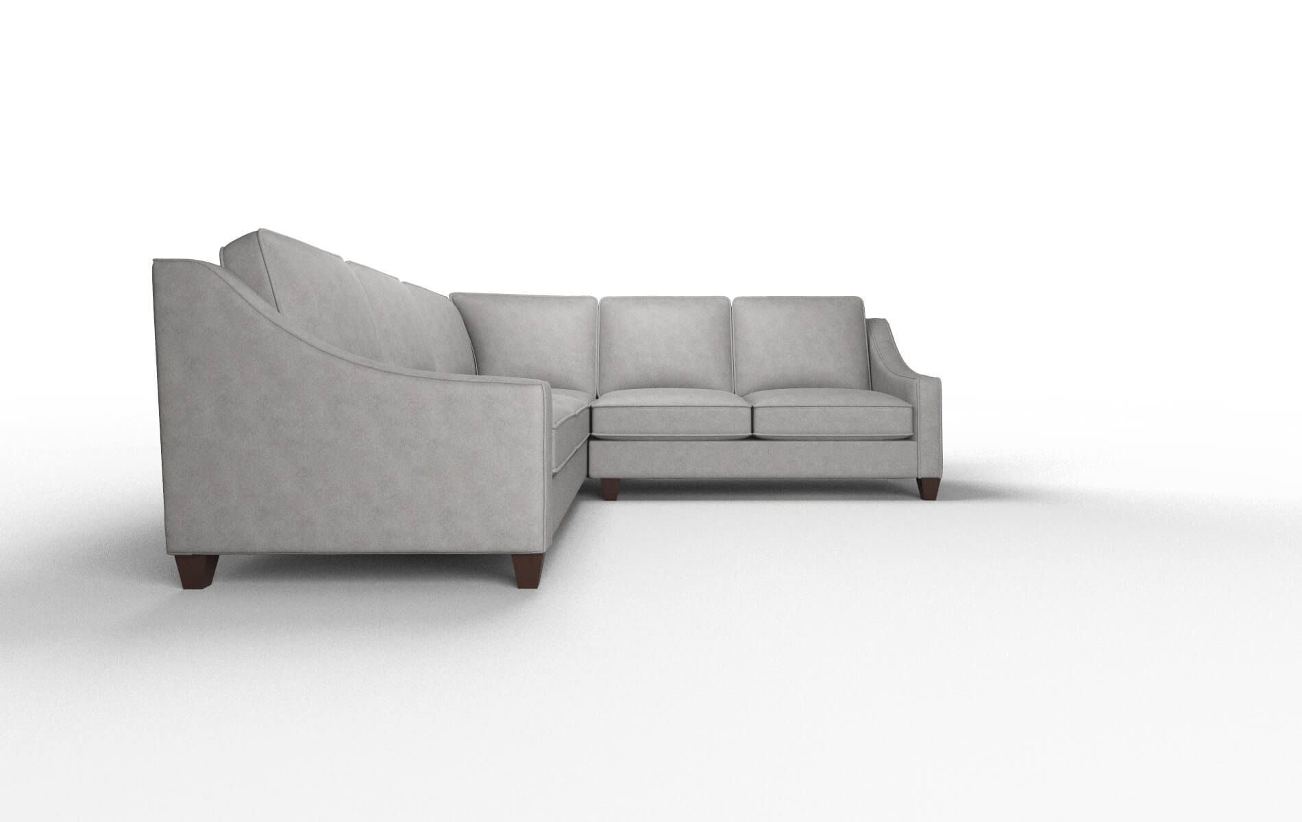 Sanda Dream_d Charcoal Sectional espresso legs 2
