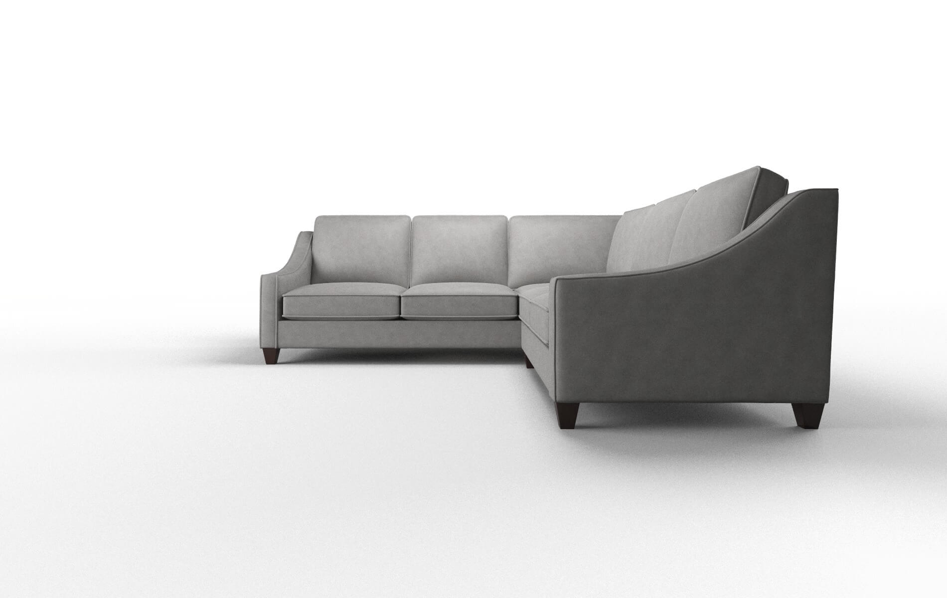 Sanda Dream_d Charcoal Sectional espresso legs 5