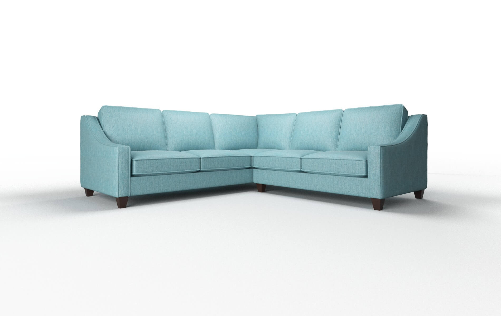 Sanda Dream_d Peacock Sectional espresso legs 1