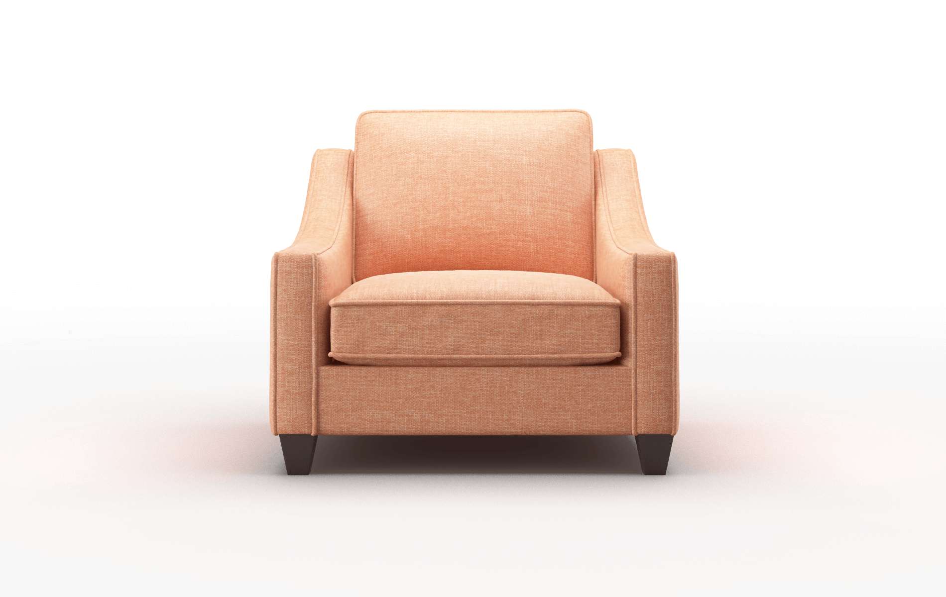 Sanda Durham Tangerine Chair espresso legs 1