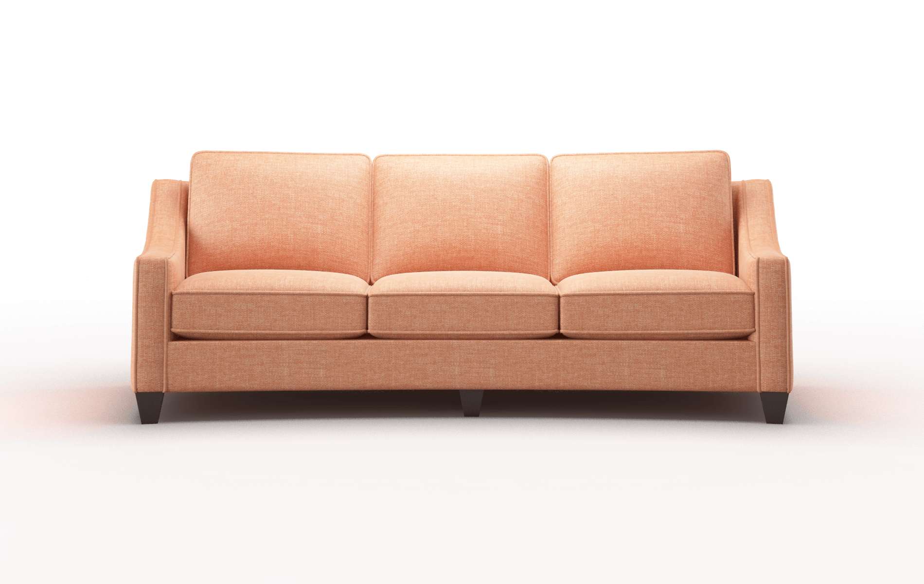 Sanda Durham Tangerine Sofa espresso legs 1