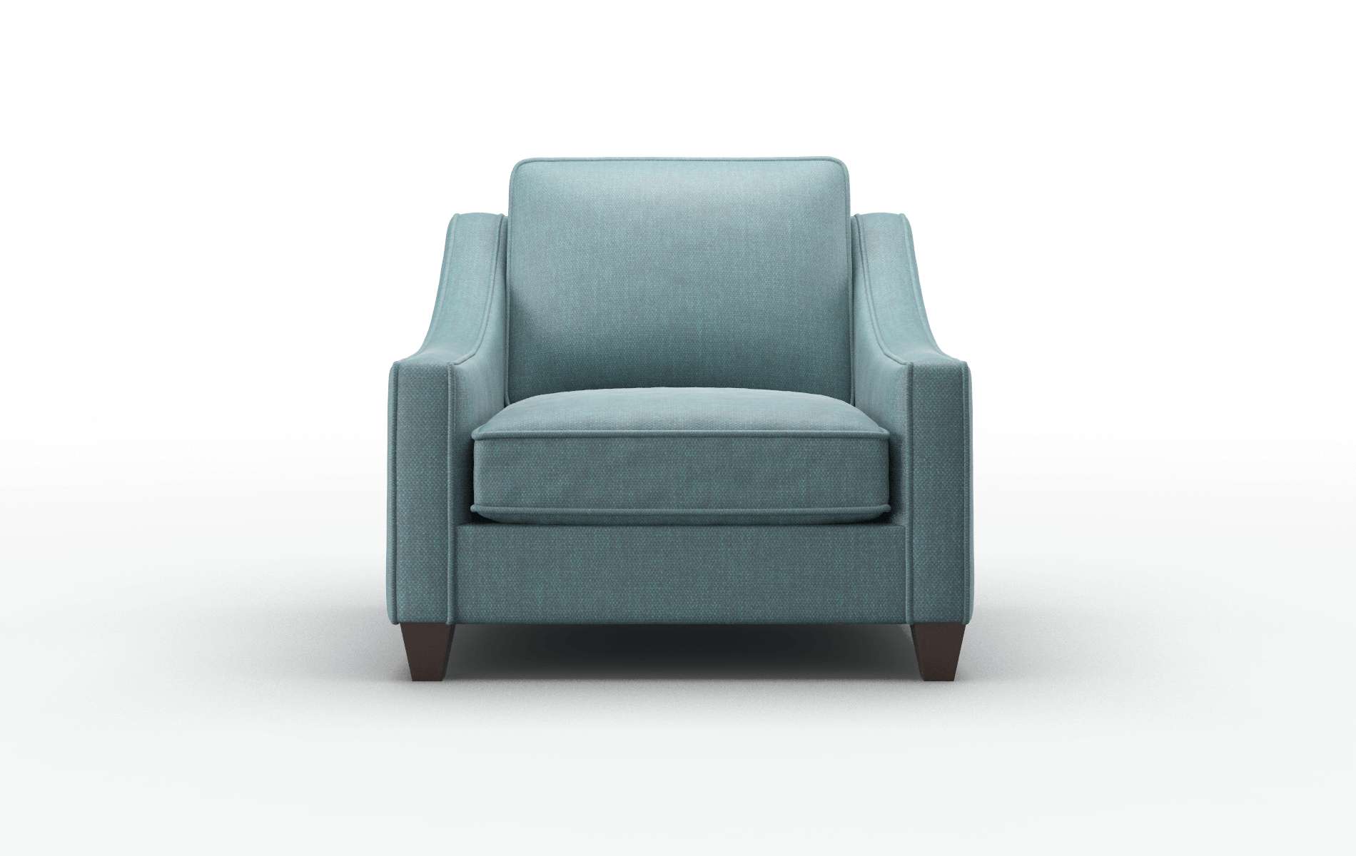 Sanda Elliot Teal Chair espresso legs 1