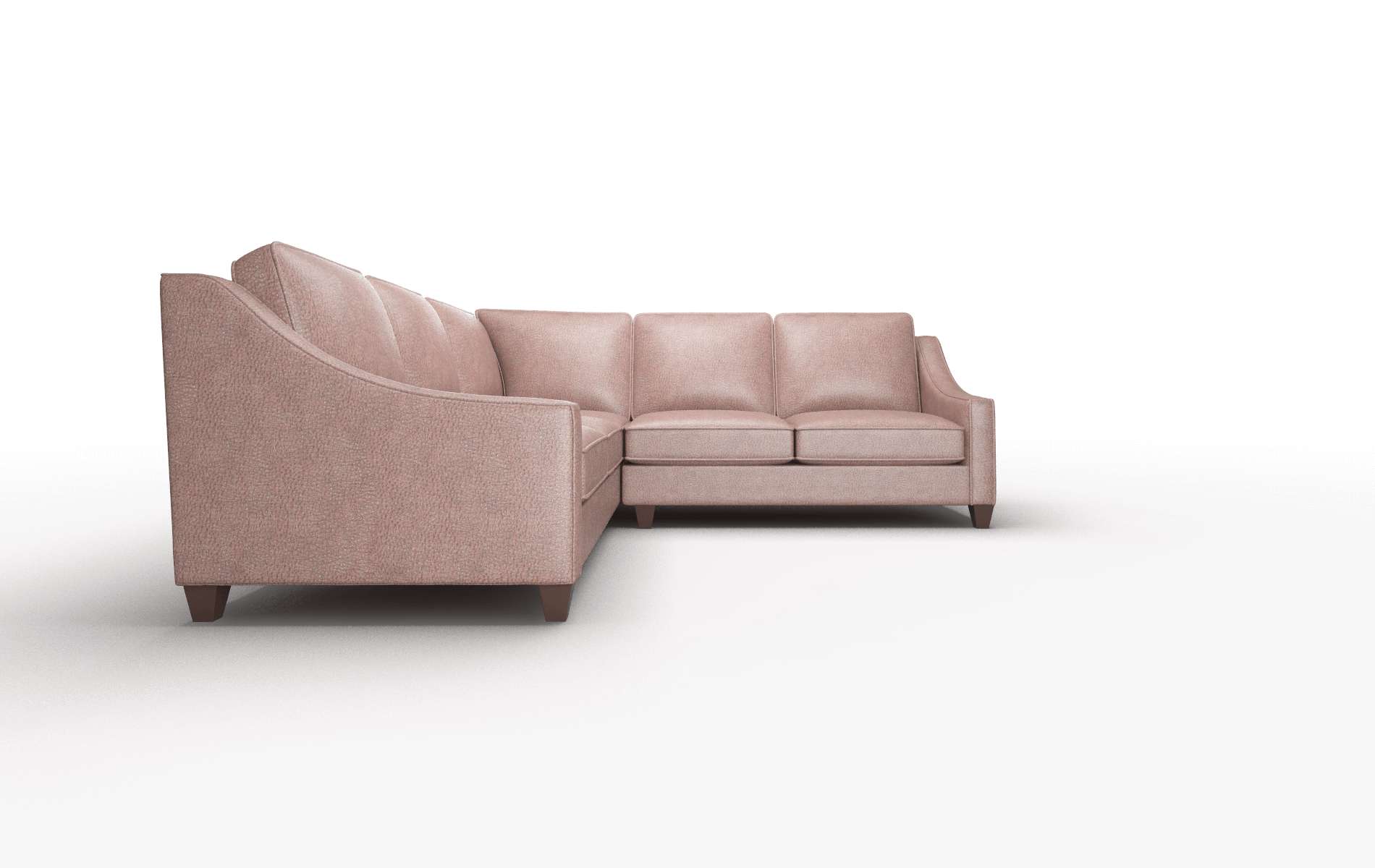 Sanda Ford Brown Sectional espresso legs 2