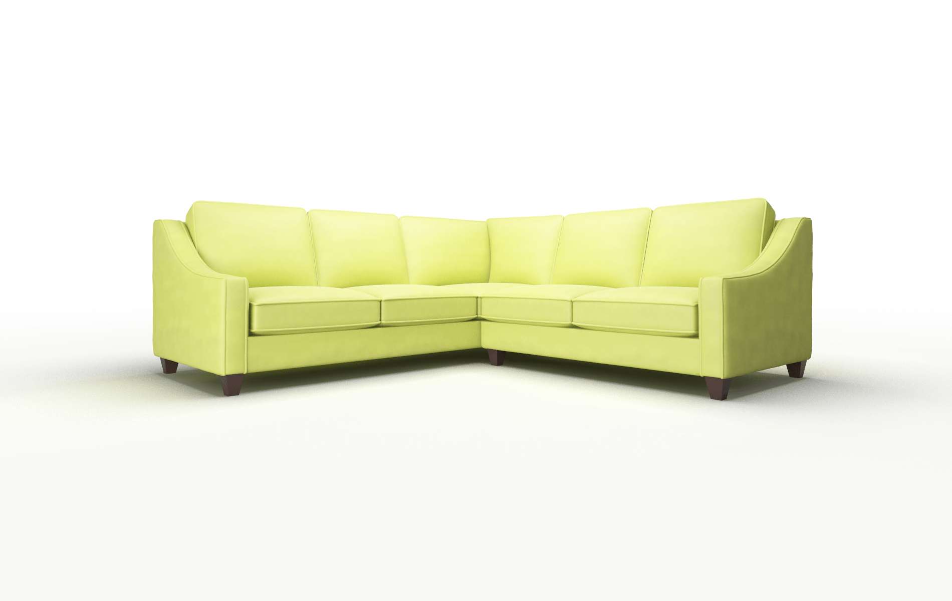 Sanda Hathaway apple Sectional Espresso Legs  1