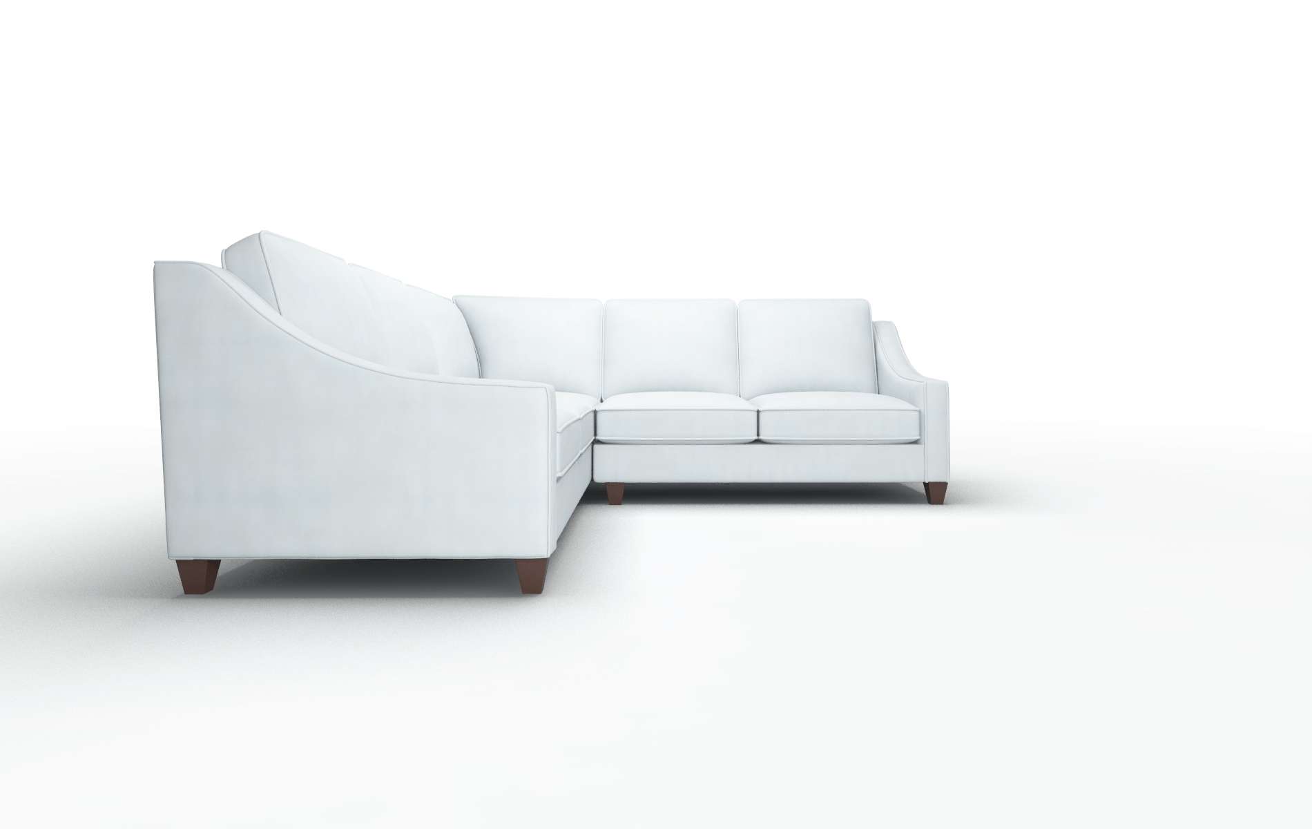 Sanda Hathaway Aqua Sectional espresso legs 2