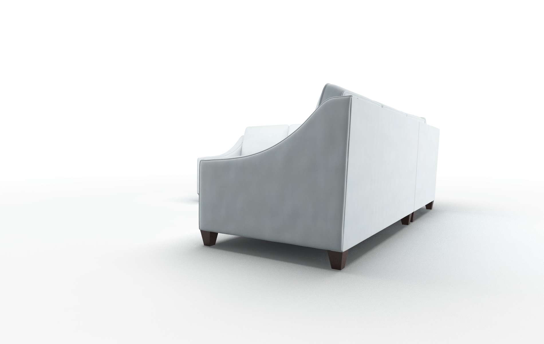 Sanda Hathaway Aqua Sectional espresso legs 4