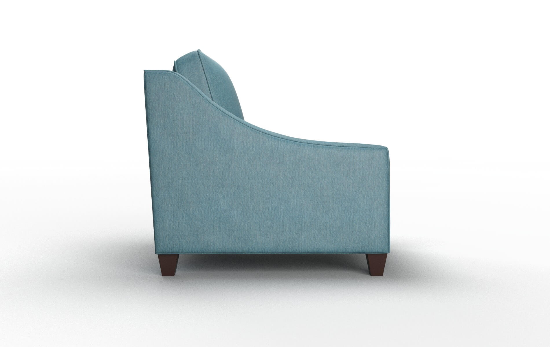 Sanda Hepburn Teal Chair espresso legs 3
