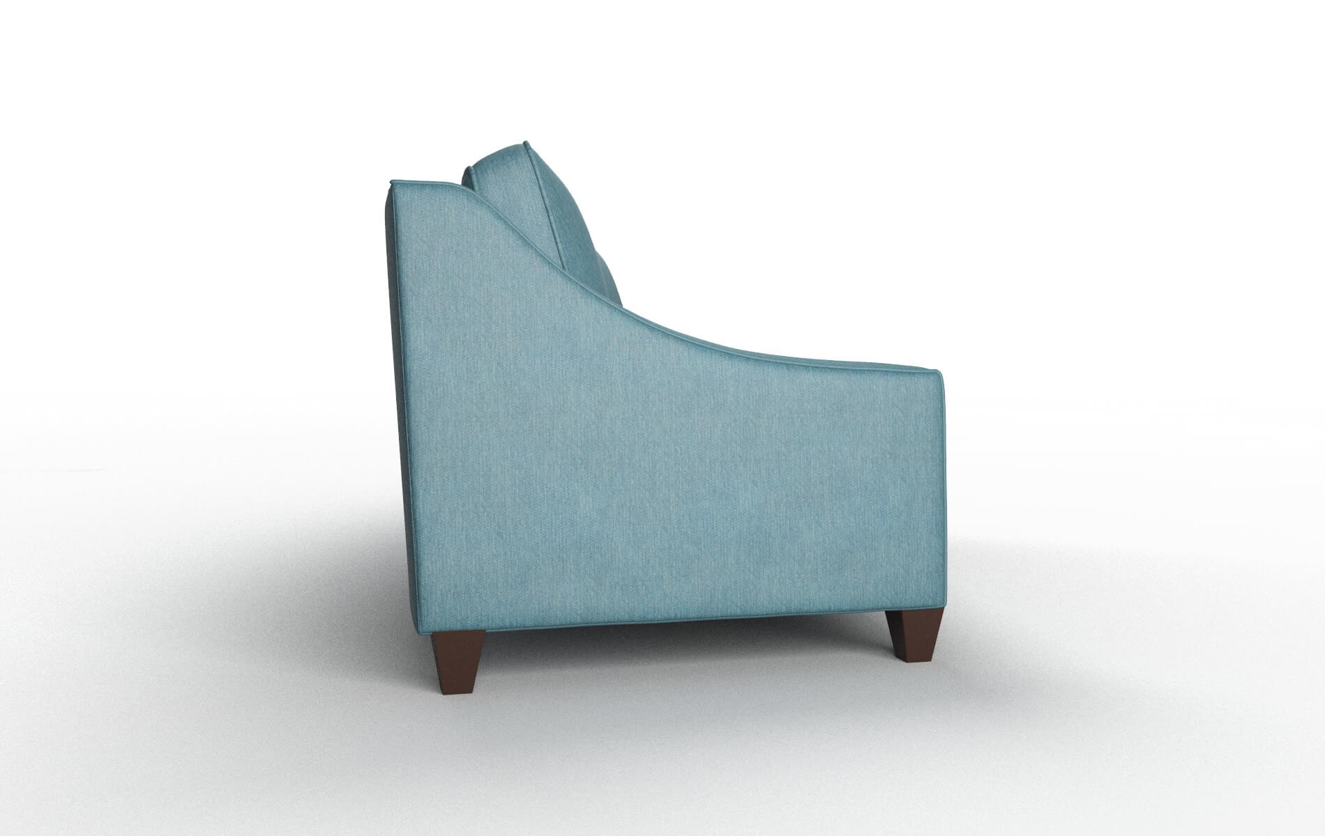 Sanda Hepburn Teal Sofa espresso legs 3