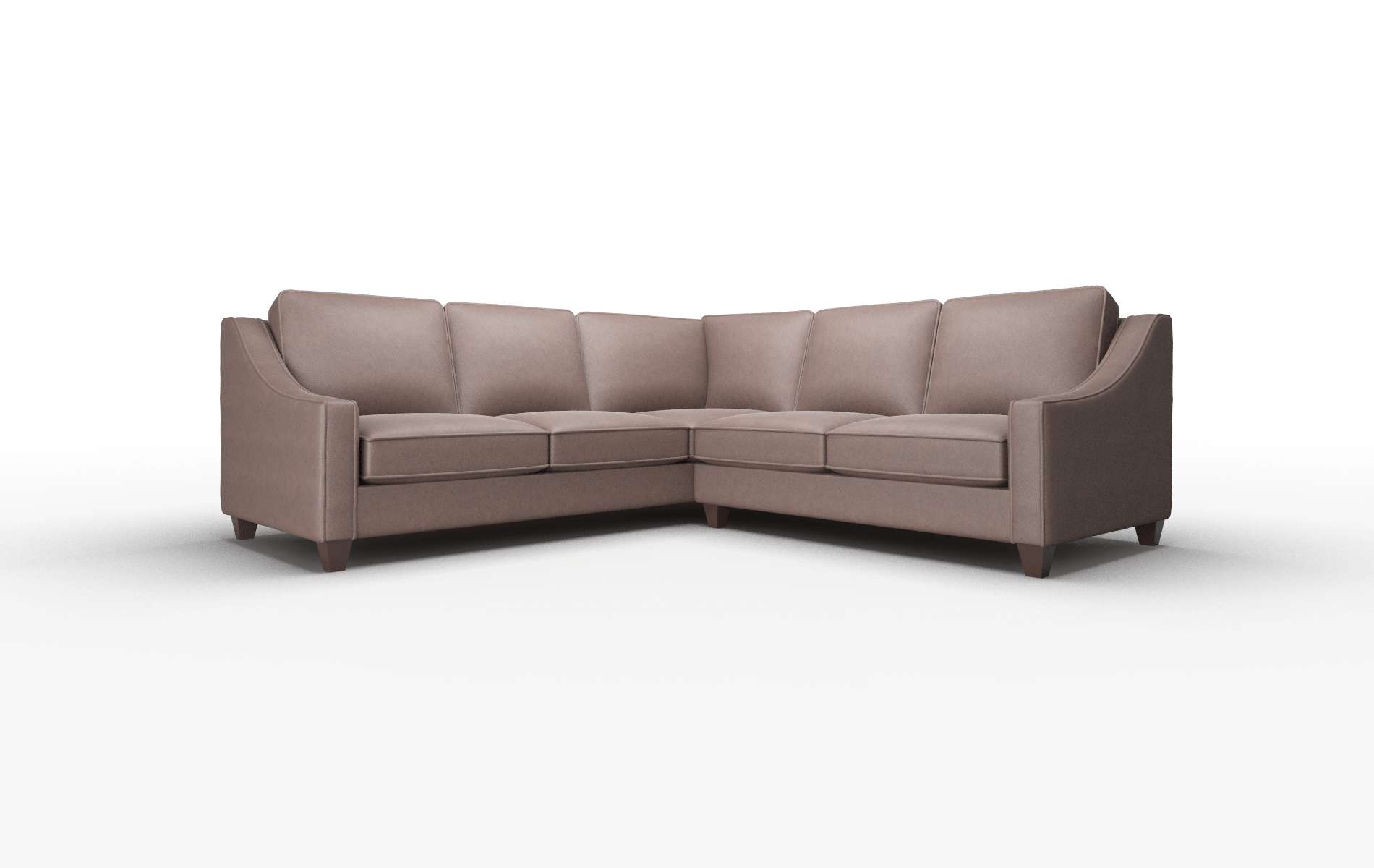 Sanda Insight Cafe Sectional espresso legs 1