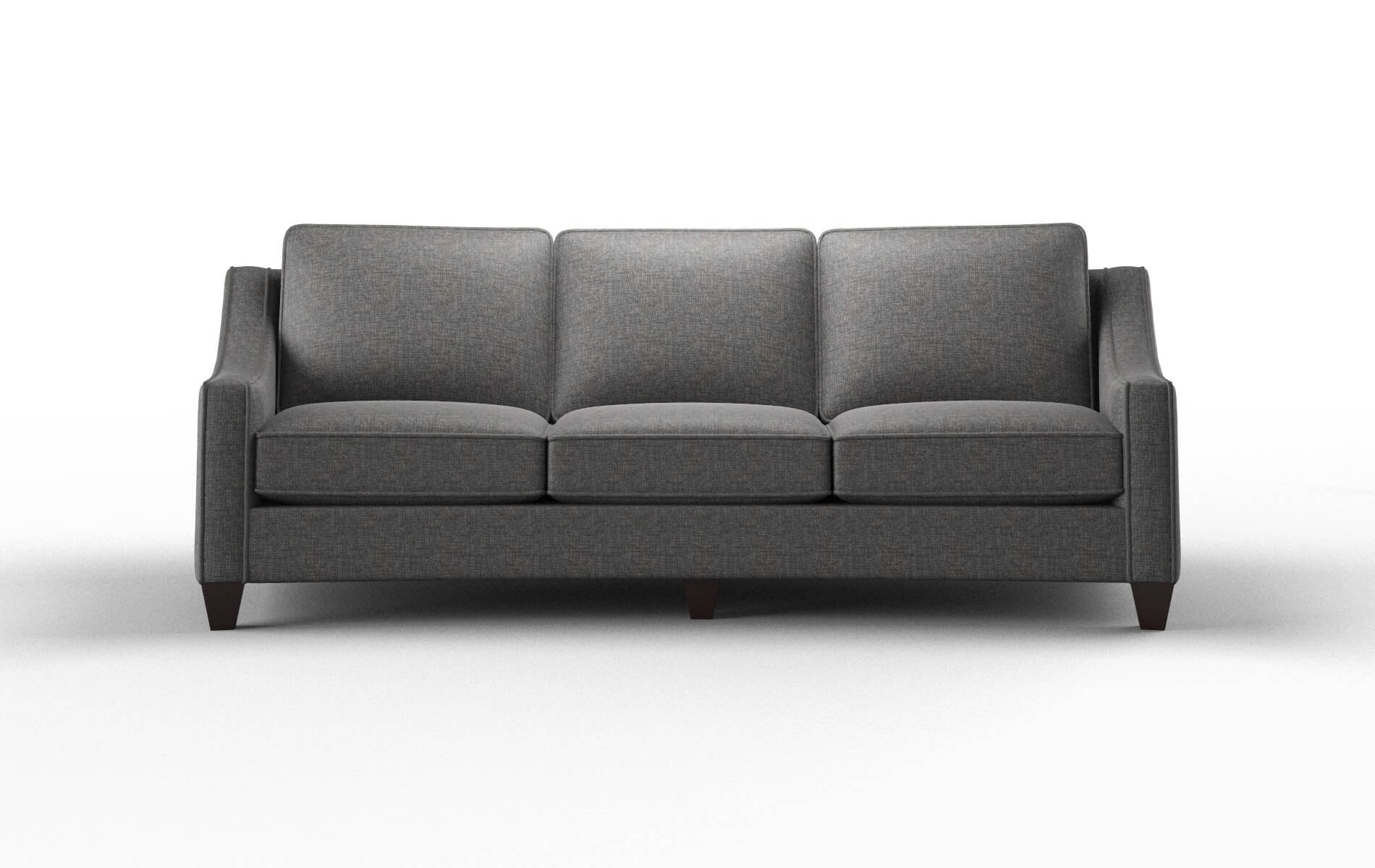 Sanda Insight Charcoal Sofa espresso legs 1