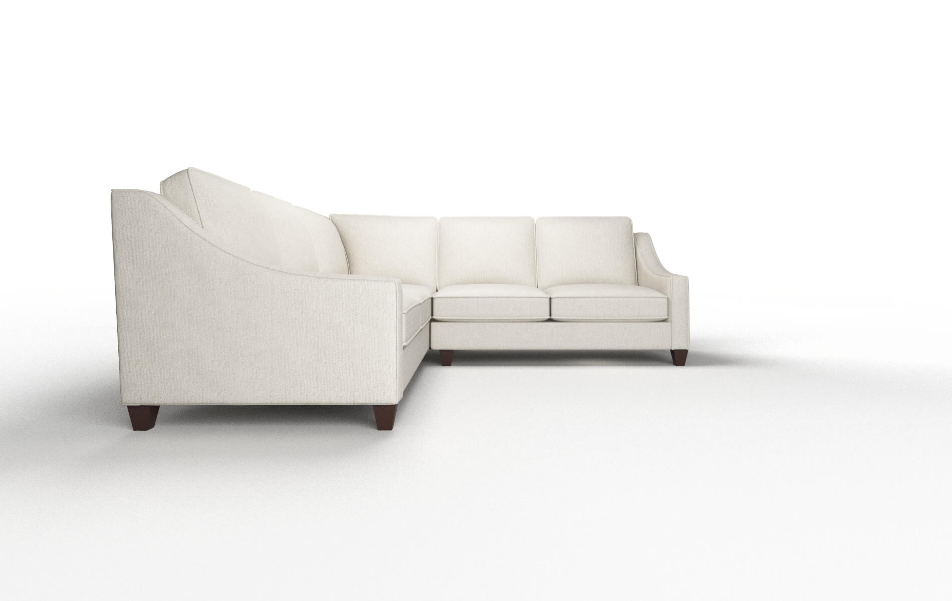 Sanda Insight Dove Sectional espresso legs 2
