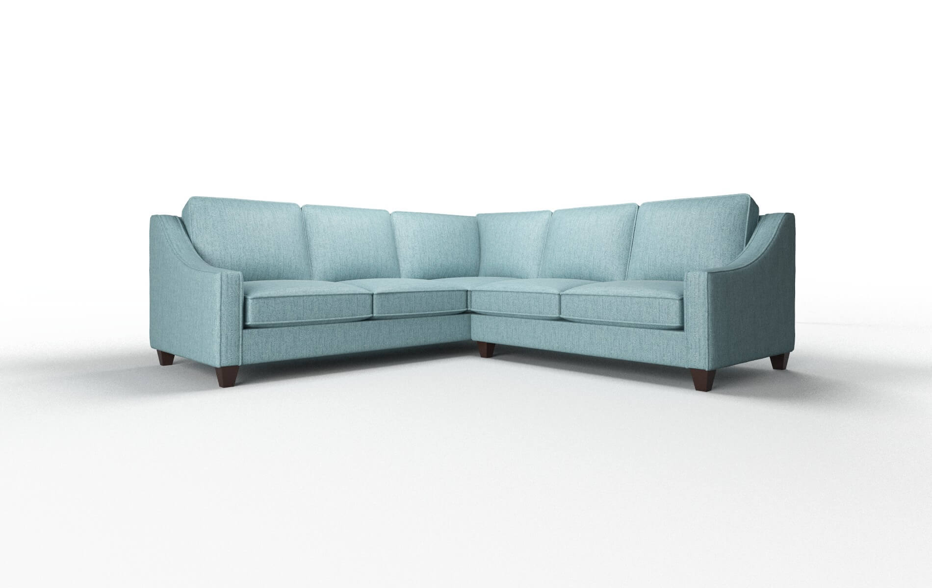 Sanda Insight Peacock Sectional espresso legs 1