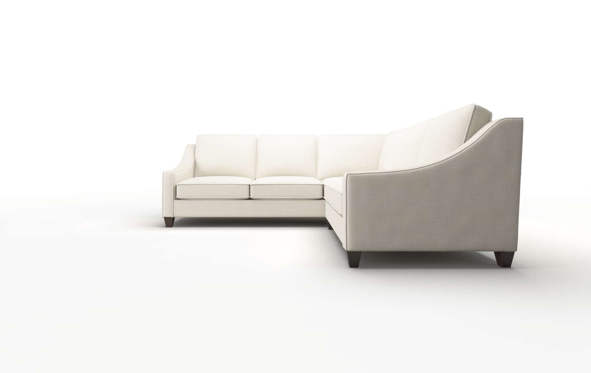 Sanda Keylargo Almond Sectional espresso legs 5