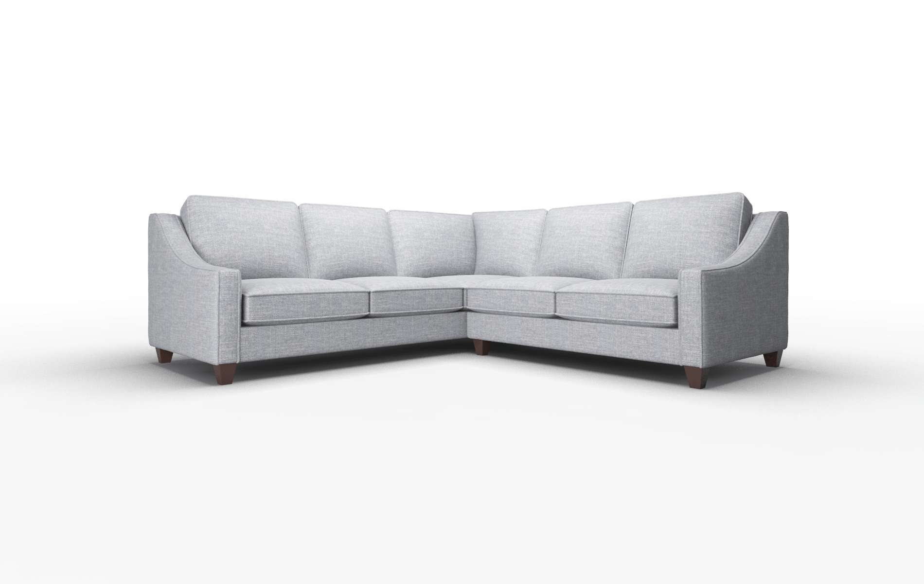 Sanda Keylargo Ash Sectional espresso legs 1