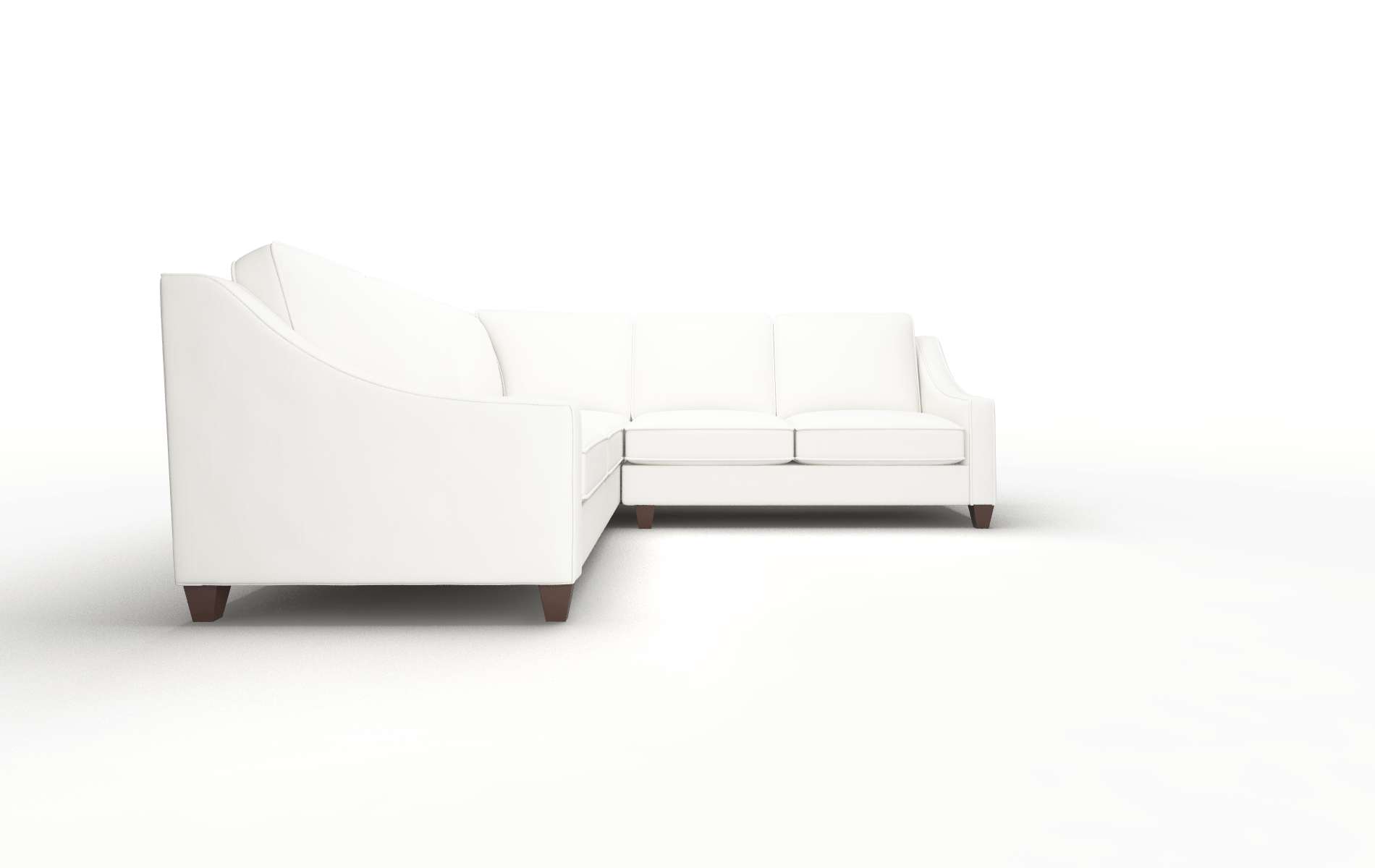 Sanda Keylargo Oatmeal Sectional espresso legs 2