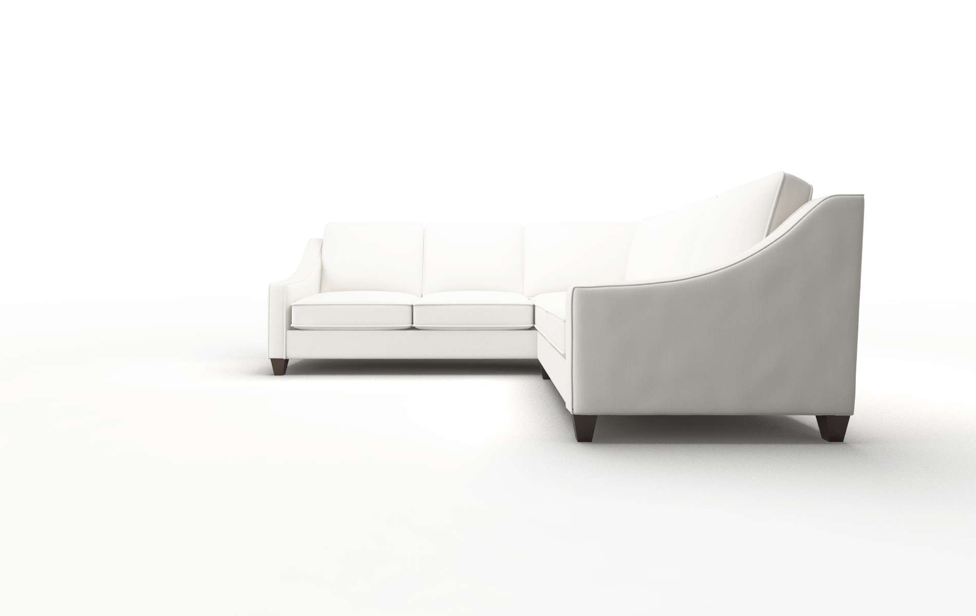 Sanda Keylargo Oatmeal Sectional espresso legs 5