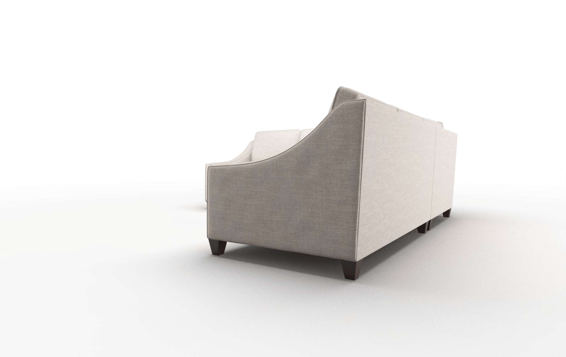 Sanda Keylargo Pumice Sectional espresso legs 4