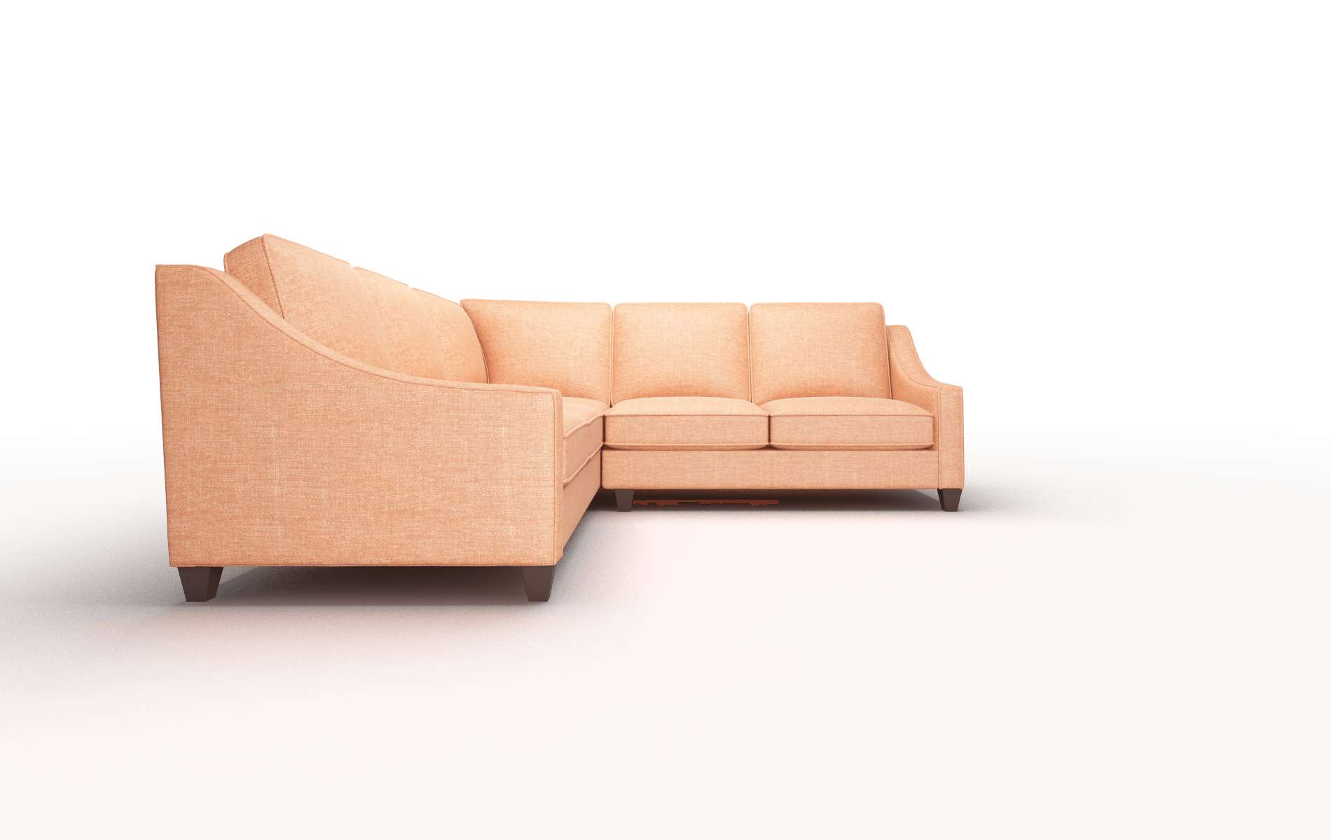 Sanda Keylargo Terracotta Sectional espresso legs 2