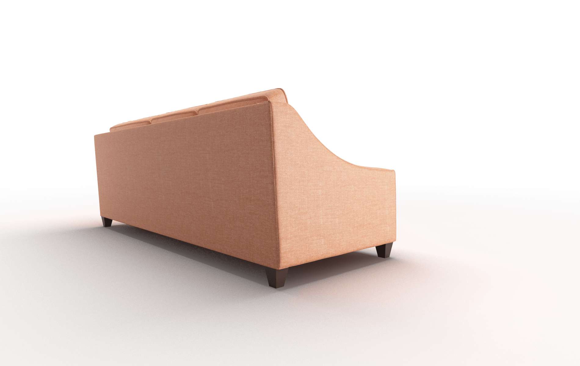 Sanda Keylargo Terracotta Sectional espresso legs 3